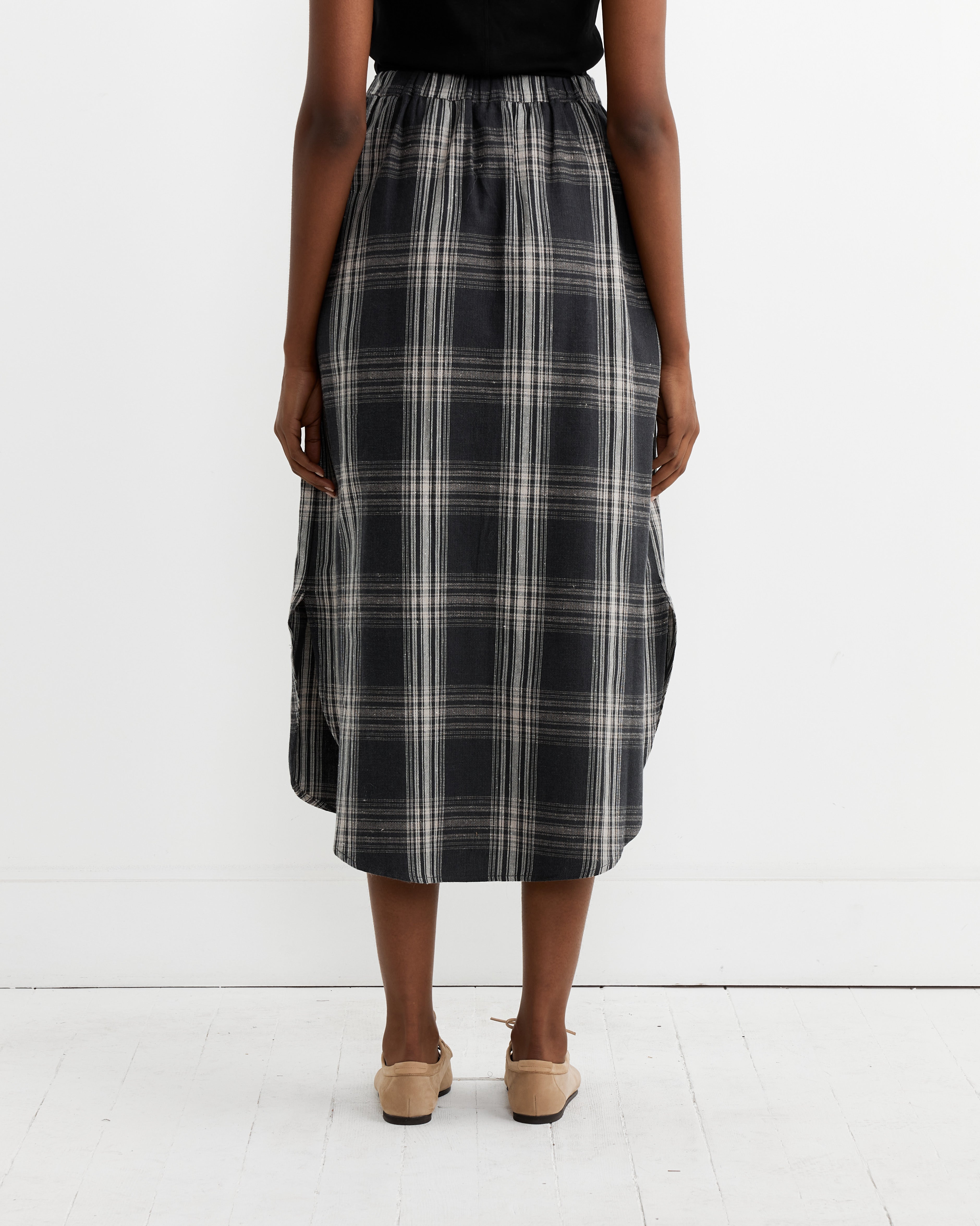 Placket Skirt in Plaid