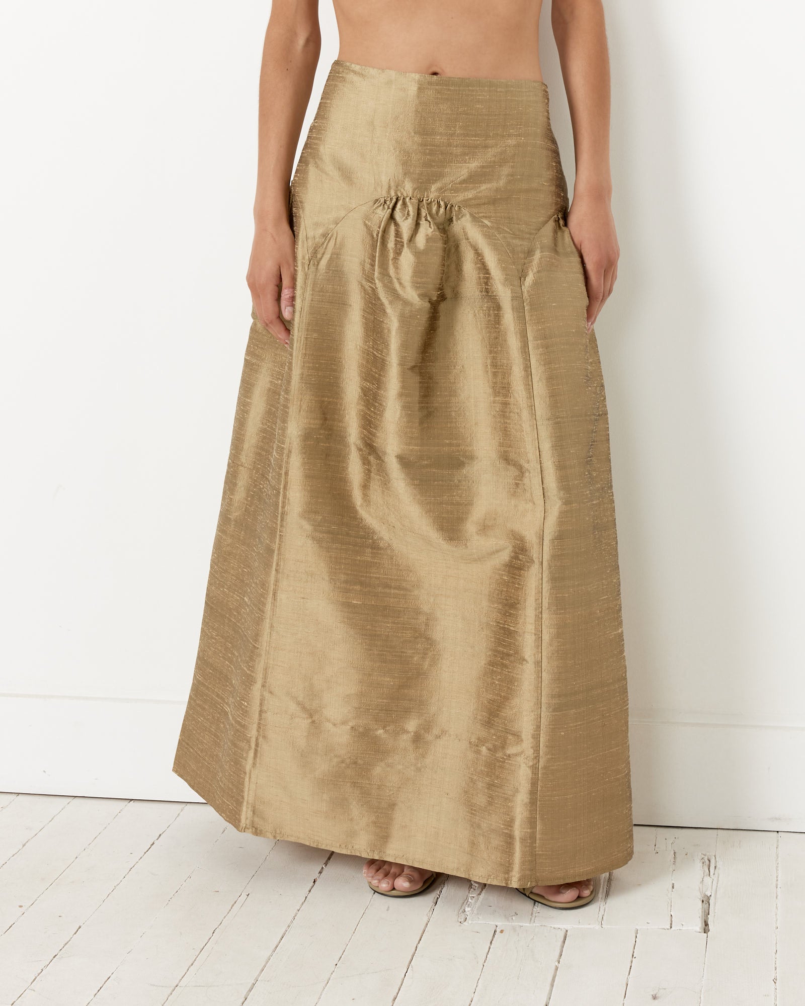 Paloma Wool Pallon Skirt Gold - Gold / 36 (262619)