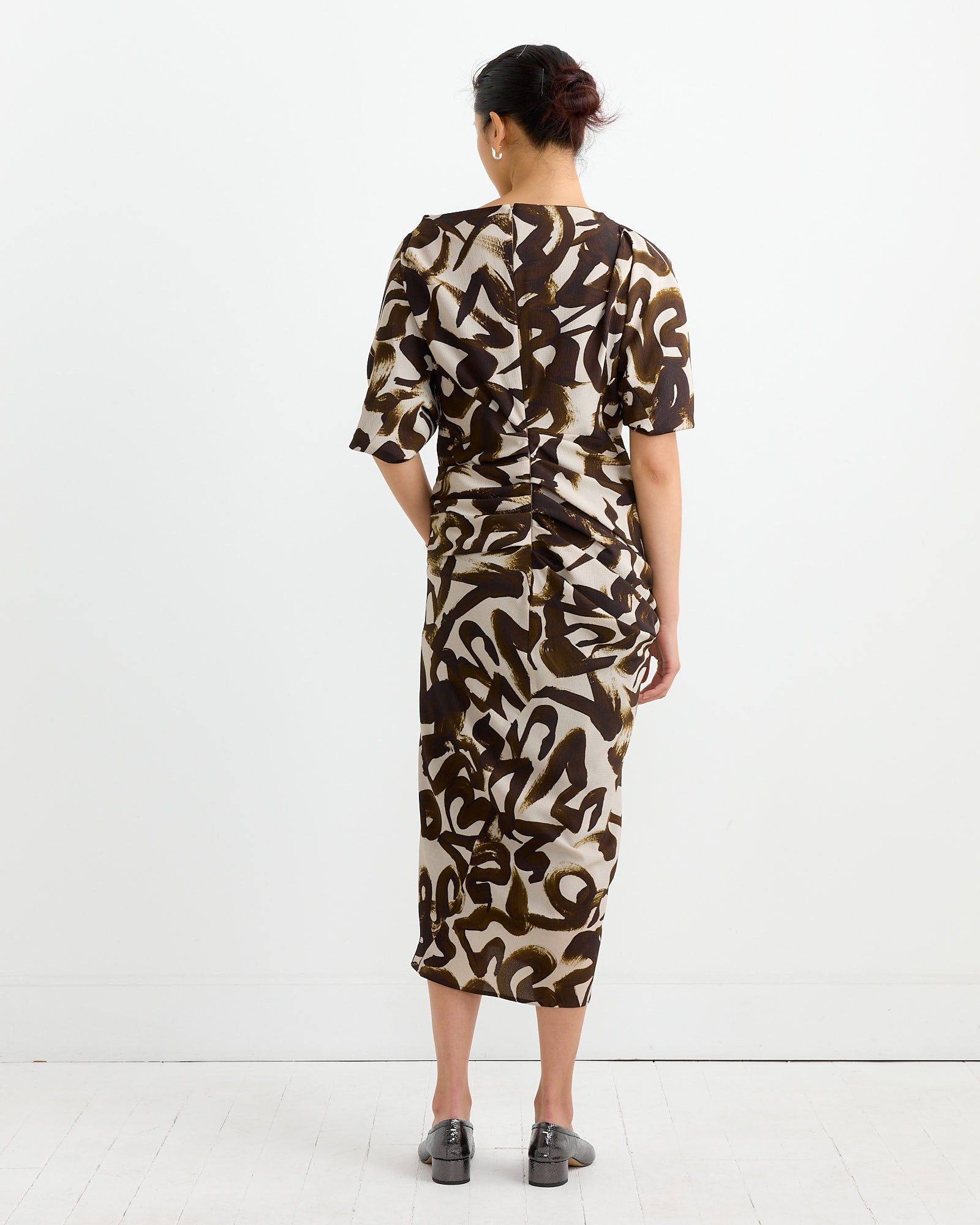 Dries Van Noten Dare 9017 Dress Brown - Brown / 38 (262707)