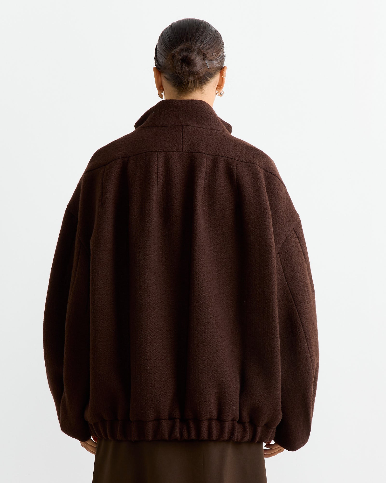 Oversized Jacket in Brown