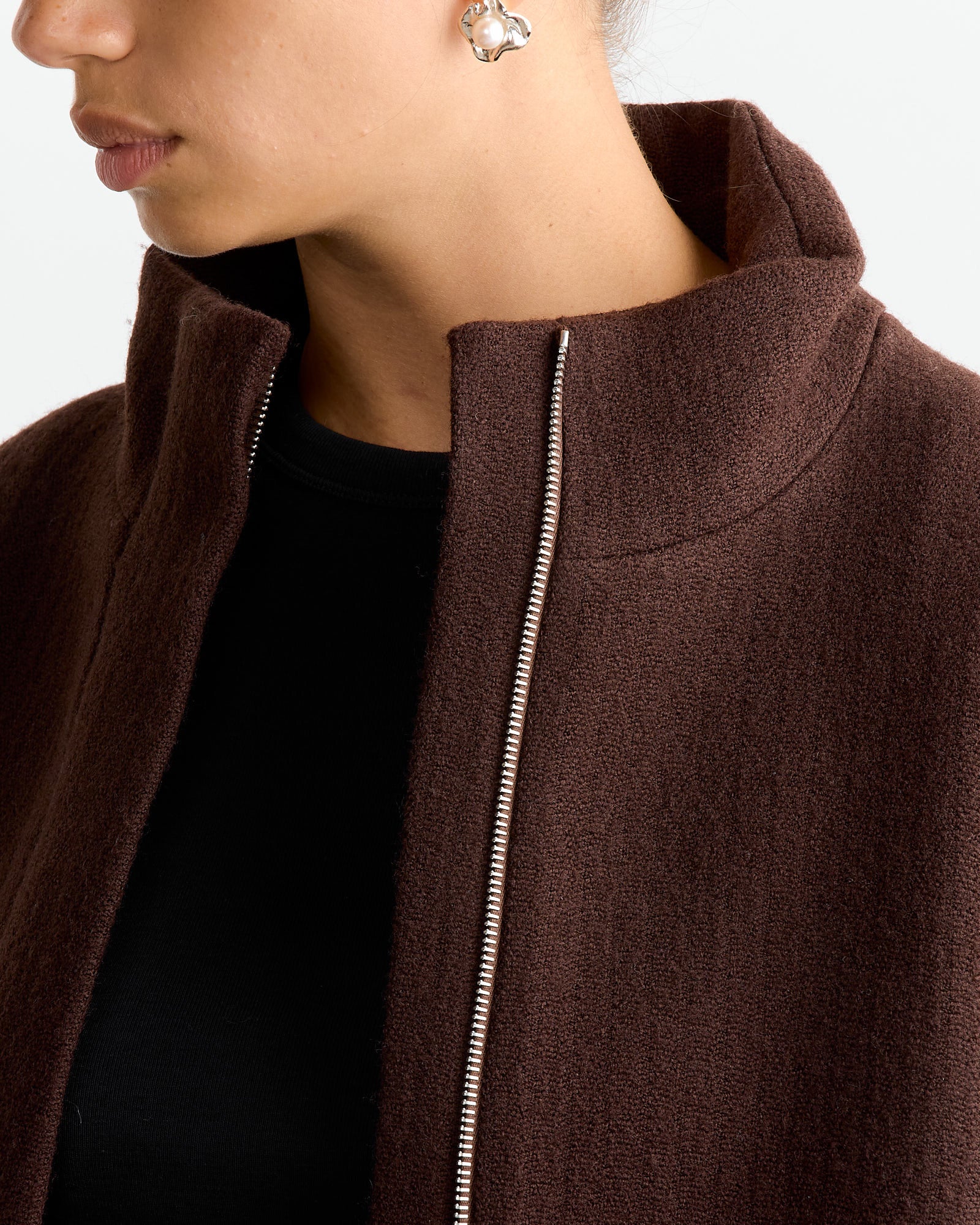 Oversized Jacket in Brown