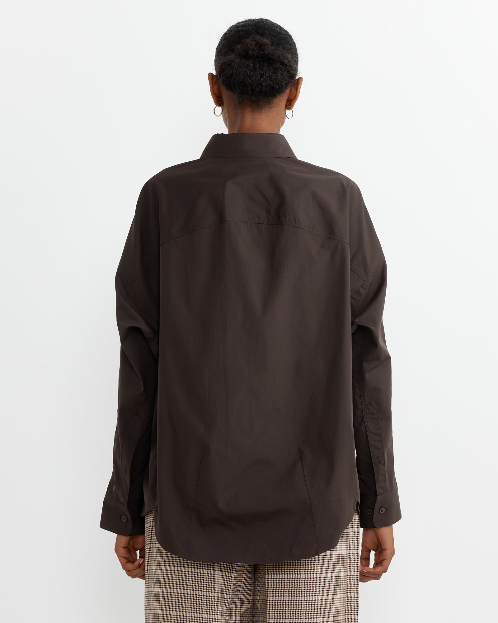 Dries Van Noten Casio 9244 Shirt Dark Brown - Dark Brown / XS (262716)