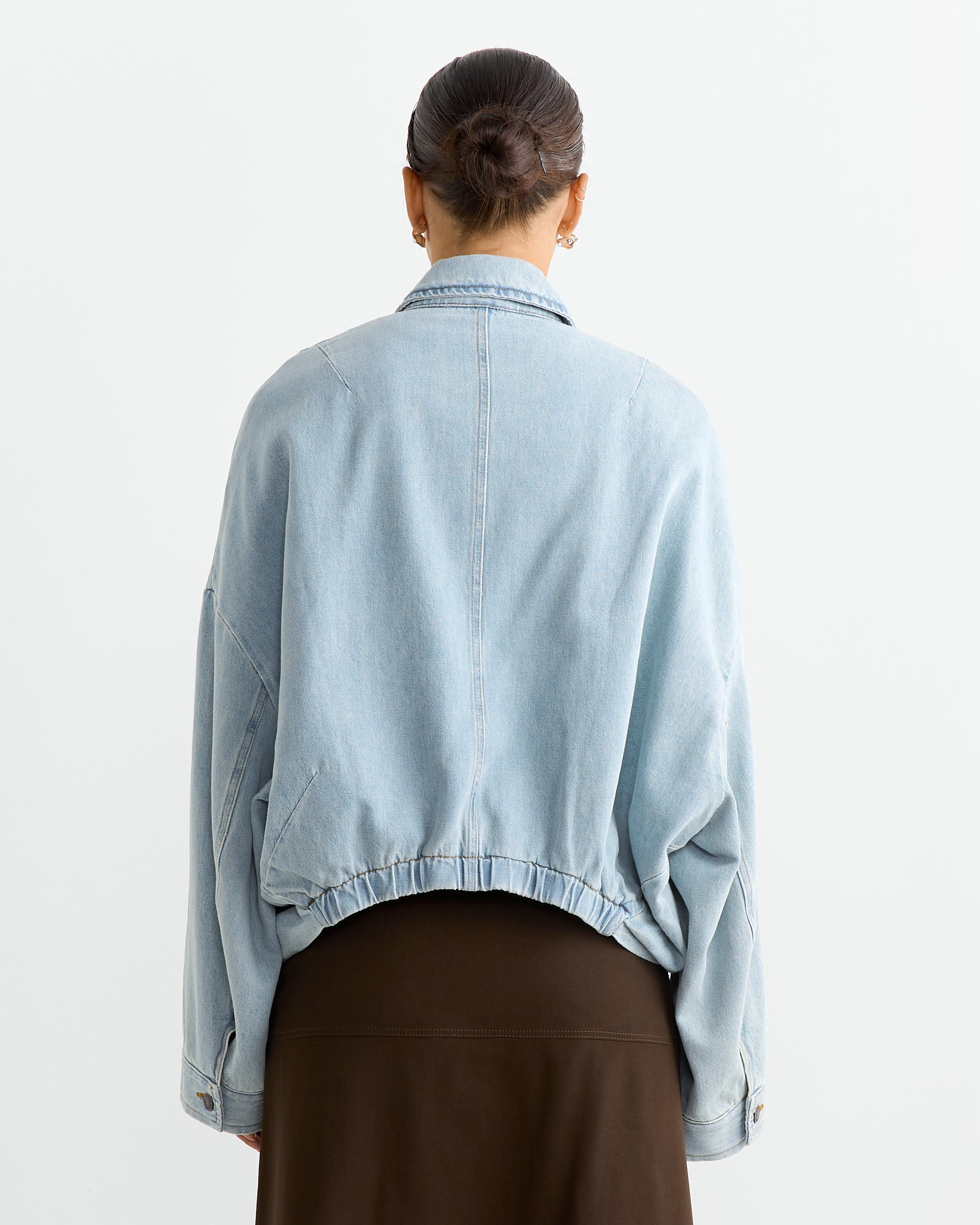 Denim Jacket in Ice Blue