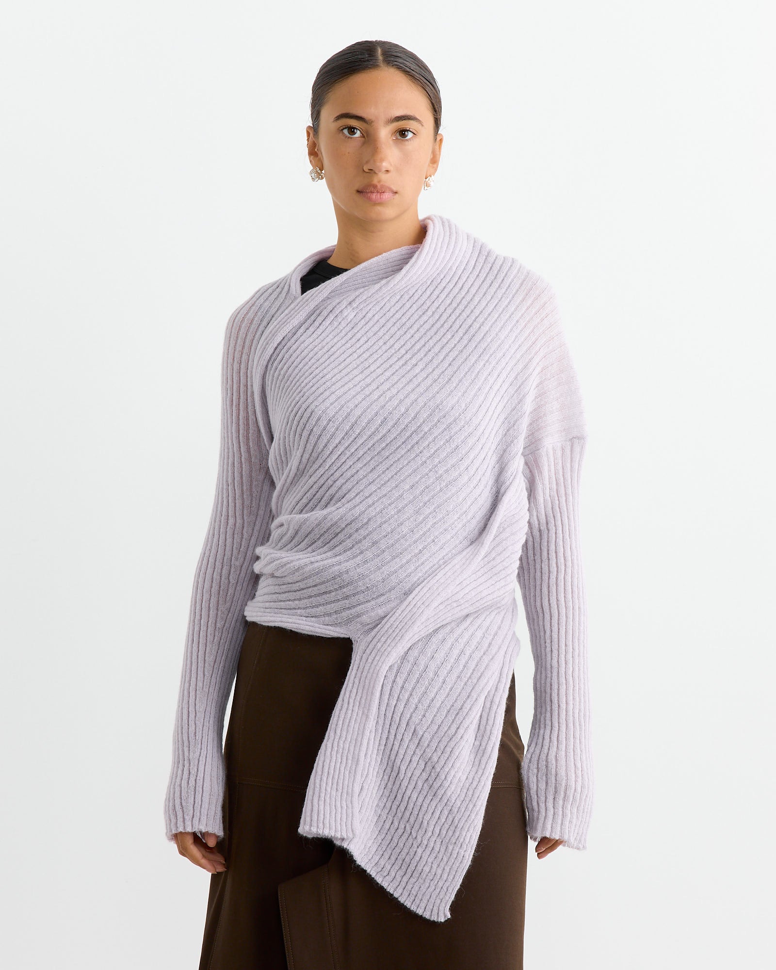 Dries Van Noten Tender 9723 Sweater Lilac - Lilac / S (262751)