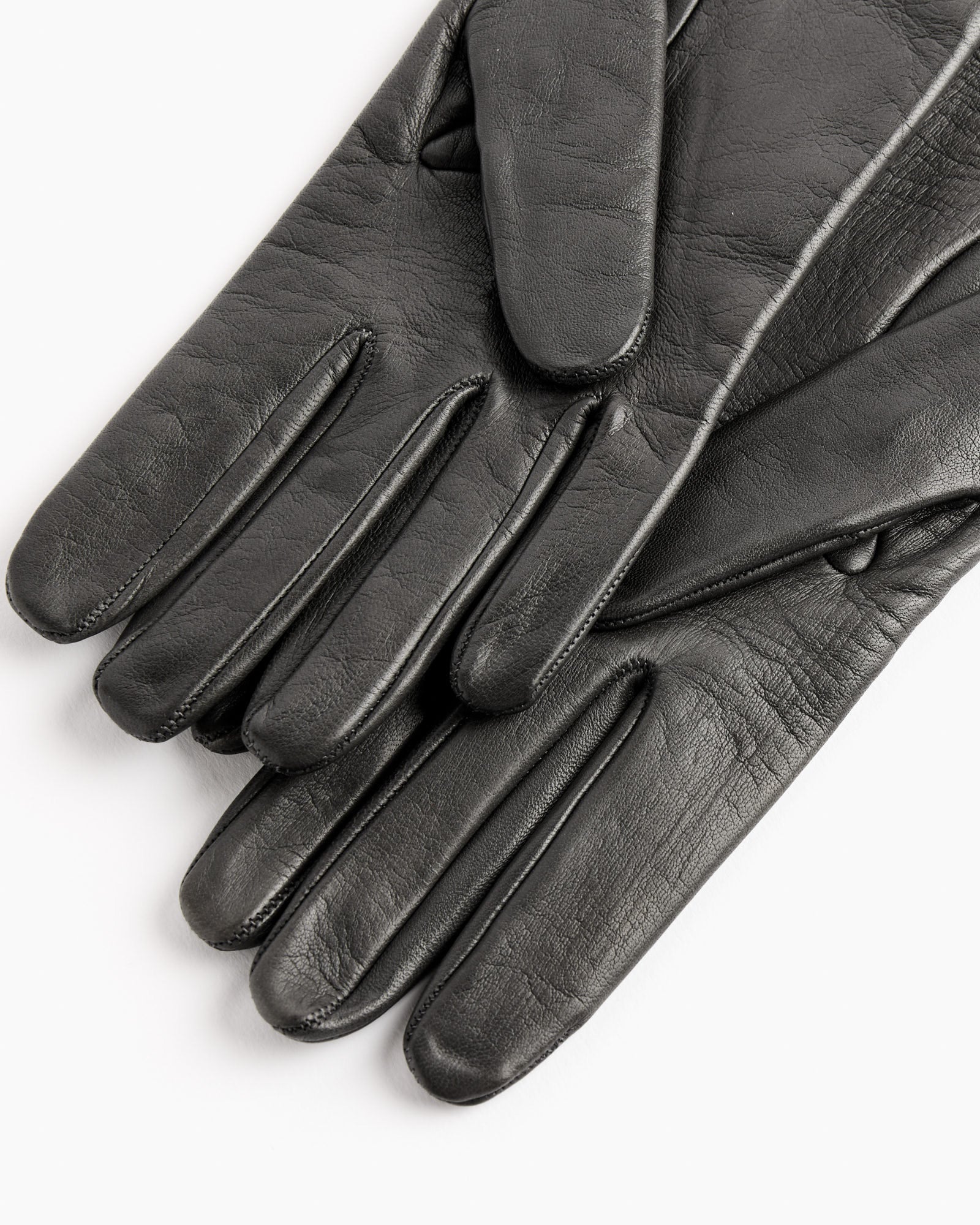 Leather Gloves in Grey