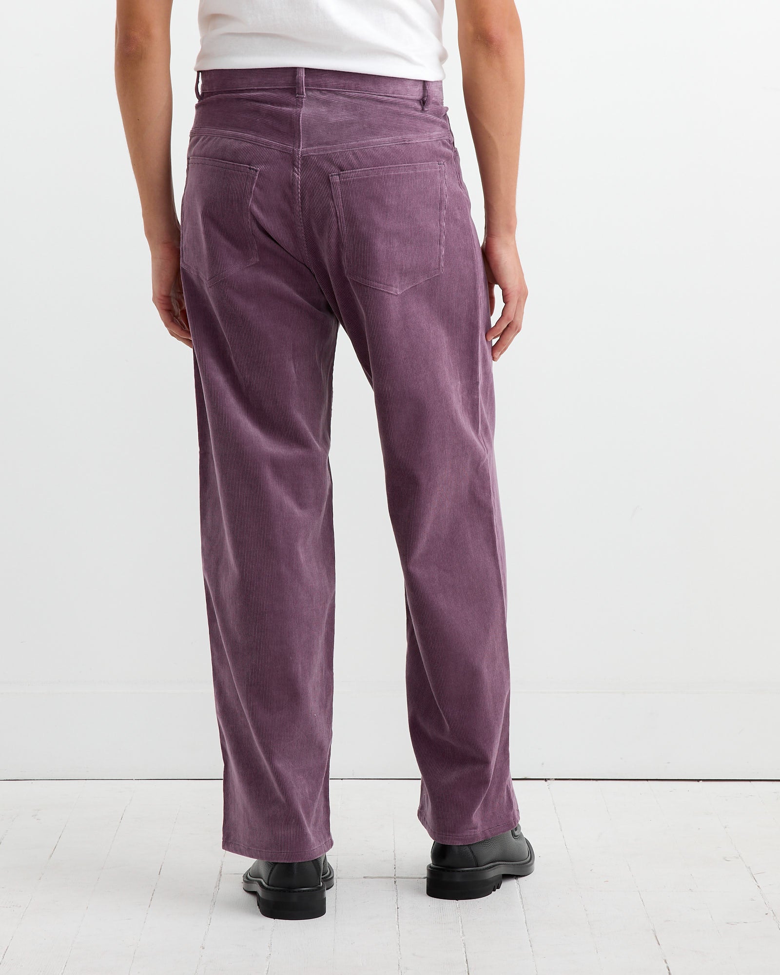 Auralee Fine Corduroy Pant Purple - Purple / 4 (262859)