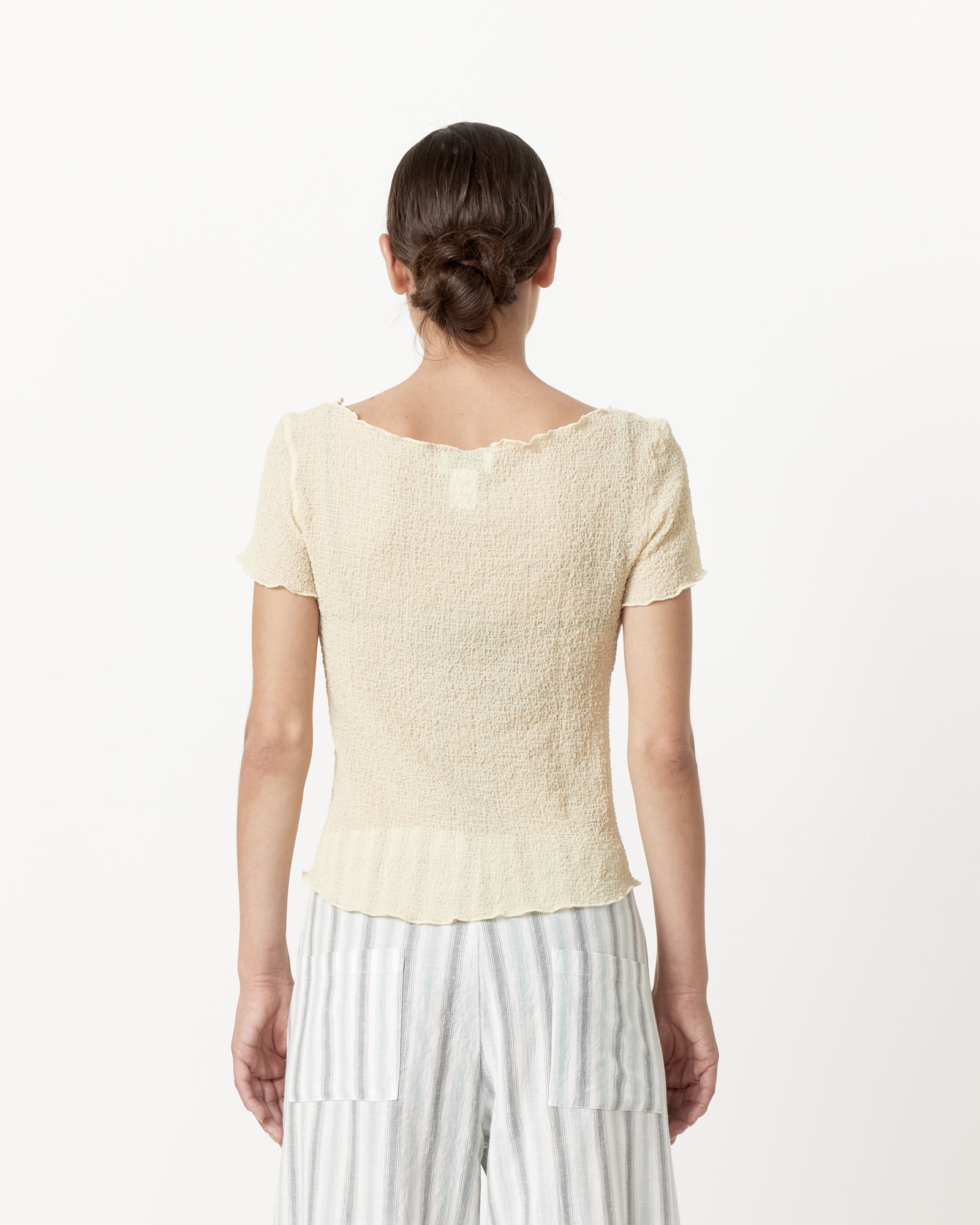 Crinkle Fresa Tee Dune - Dune / S (262938)