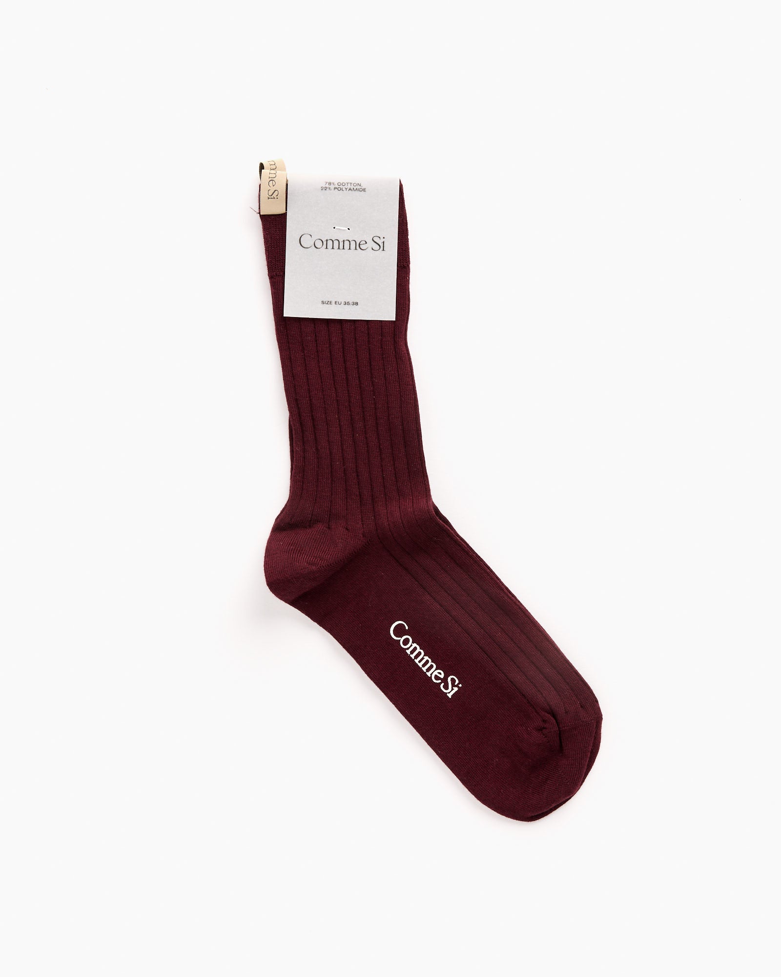 Comme Si The Yves Socks Maroon - Maroon / 35/38 (262943)