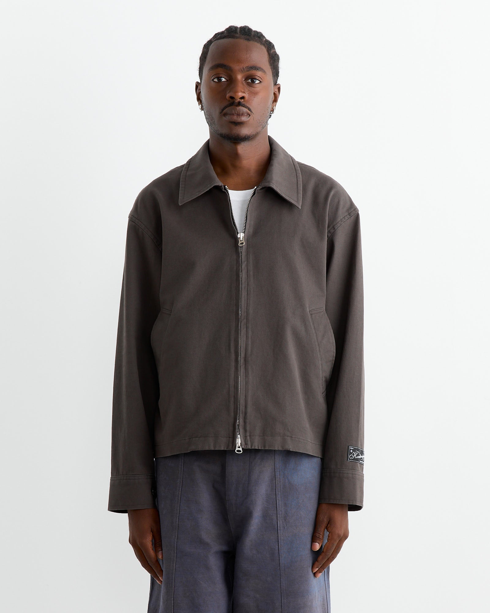 mfpen Work Jacket Black Washed Twill - Black Washed Twill / M (263084)