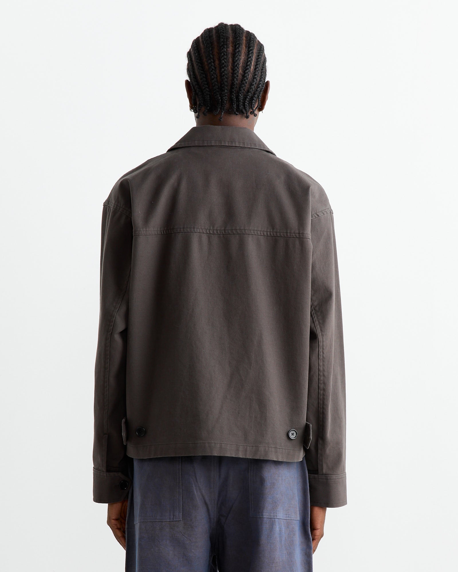 mfpen Work Jacket Black Washed Twill - Black Washed Twill / M (263084)