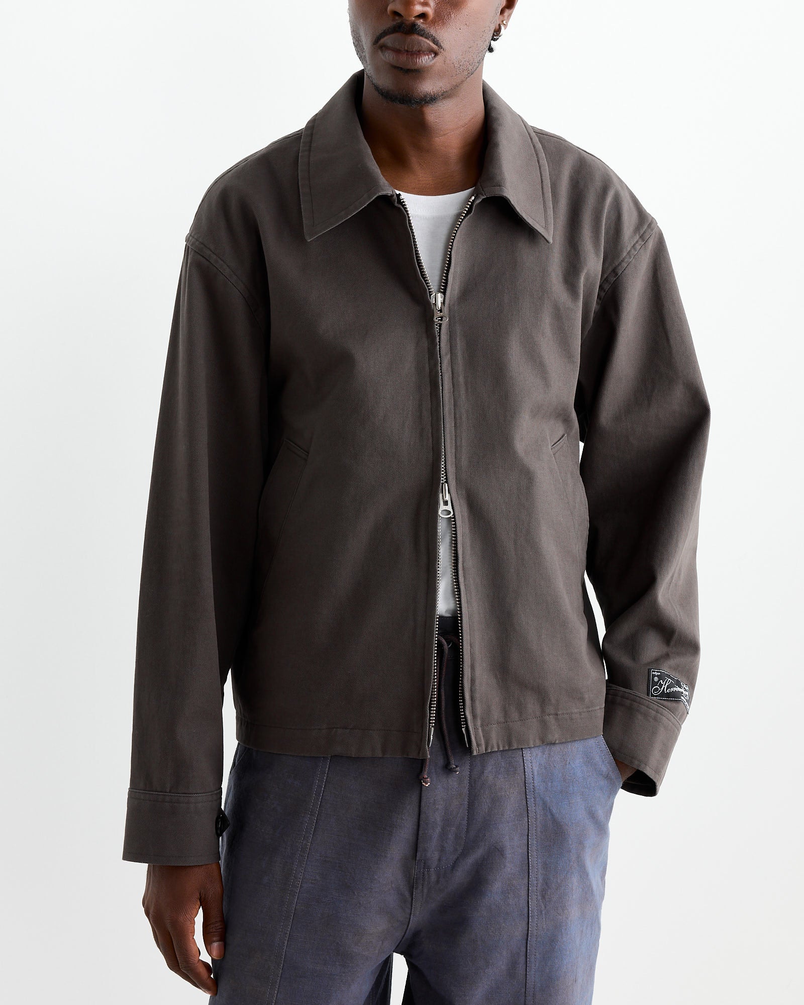 mfpen Work Jacket Black Washed Twill - Black Washed Twill / M (263084)