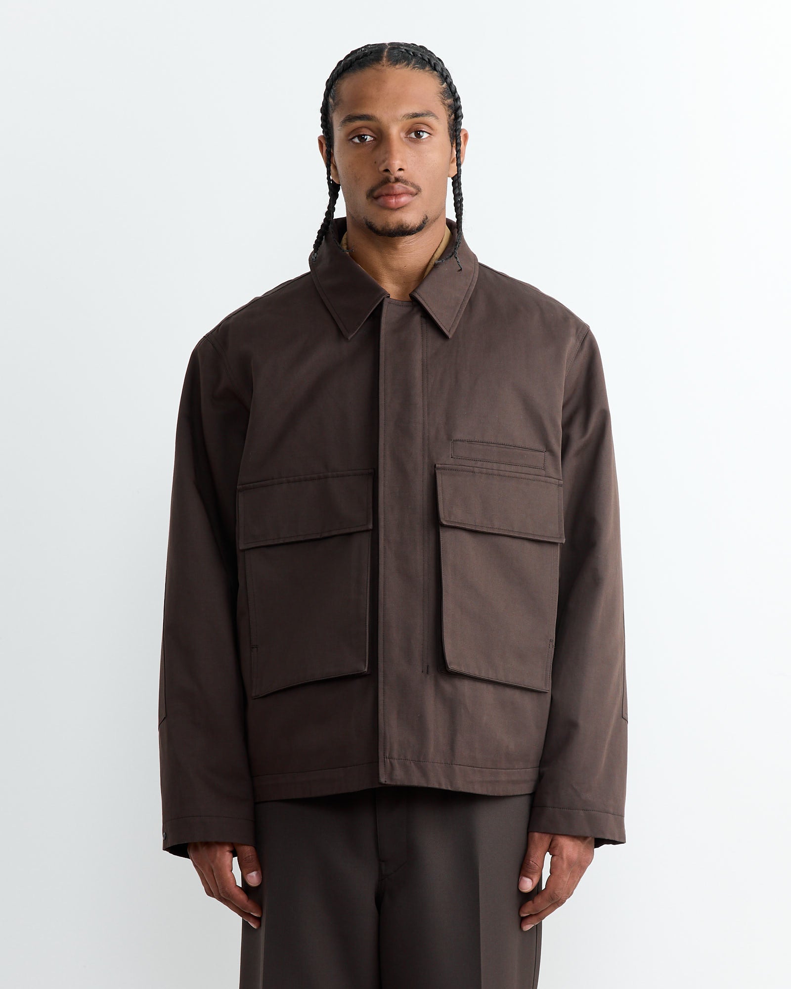 Lemaire Quilted 3D Pockets Jacket Espresso - Espresso / 50 (263095)