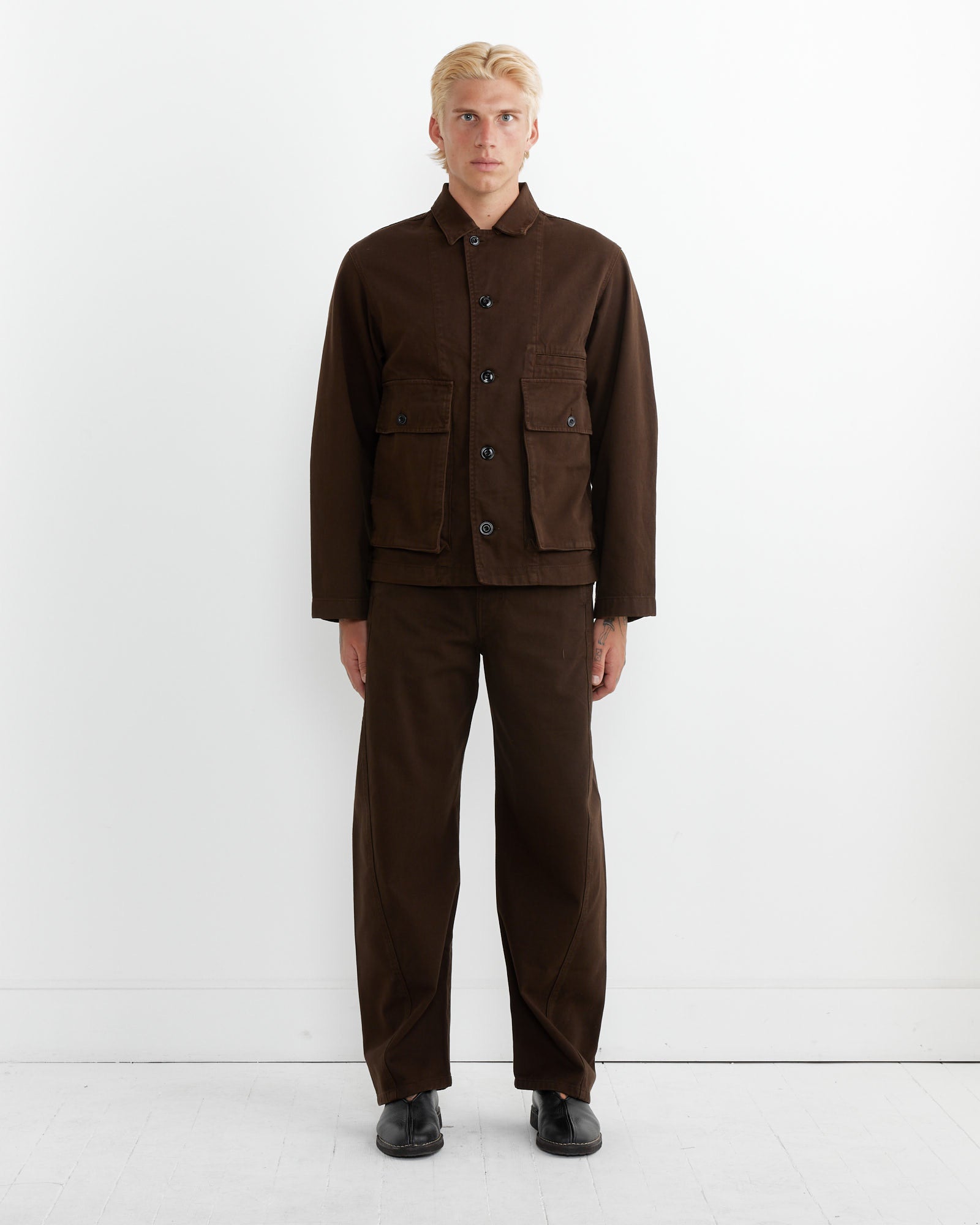 Lemaire Boxy Jacket Espresso - Espresso / M (263132)