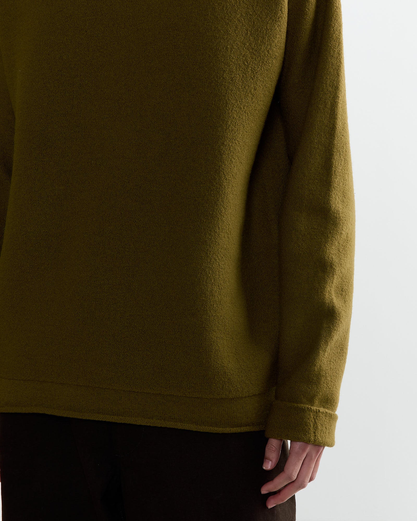 MHL Felted Guernsey Jumper Fresh Olive - Fresh Olive / L (263231)