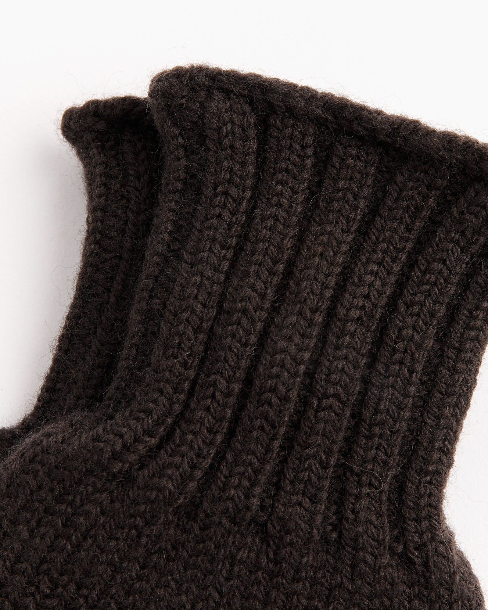 MHL Chunky Fingerless Glove Dark Brown - Dark Brown / OS (263259)