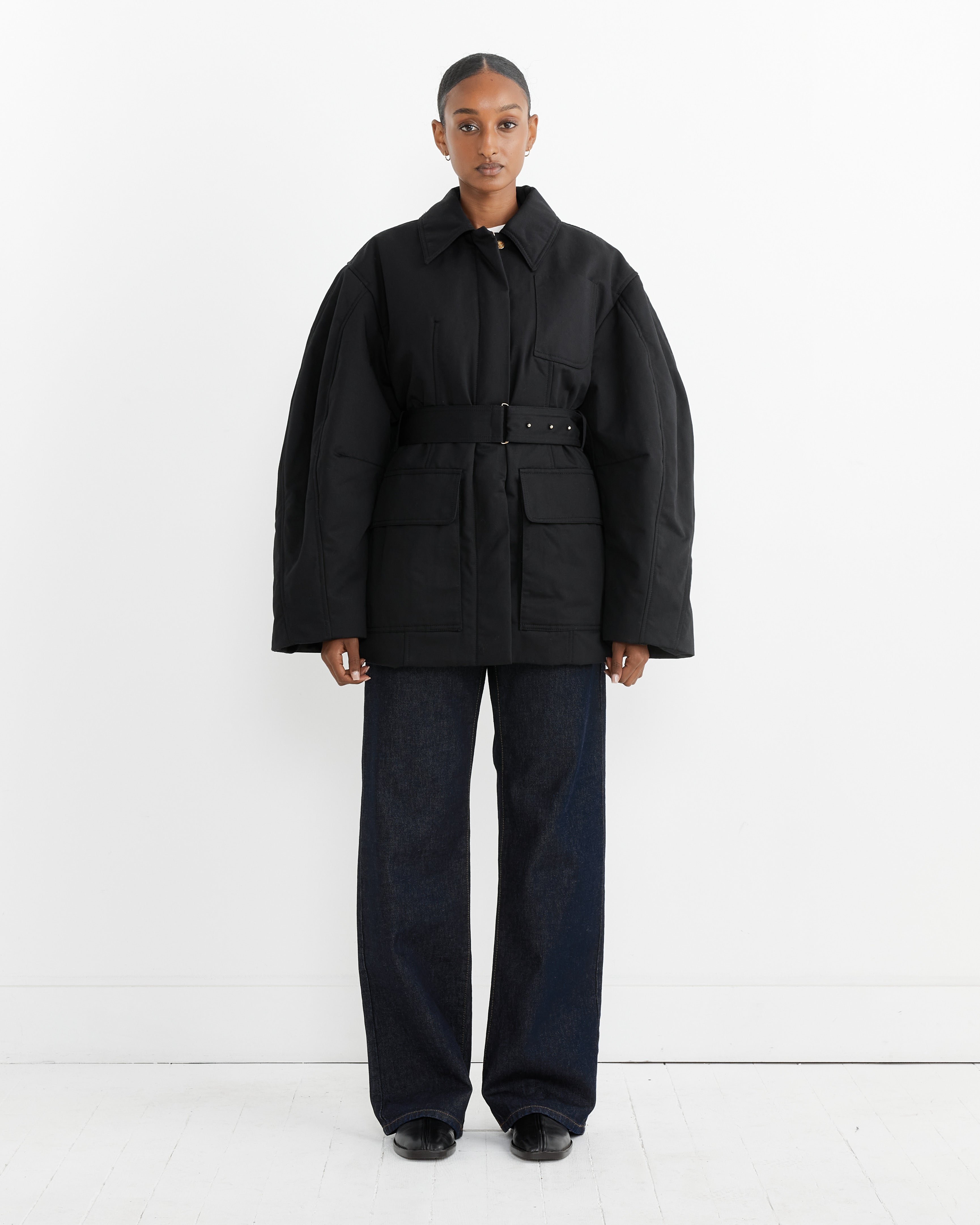 Jacquemus Bari Blouson Black - Black / 36 (263326)