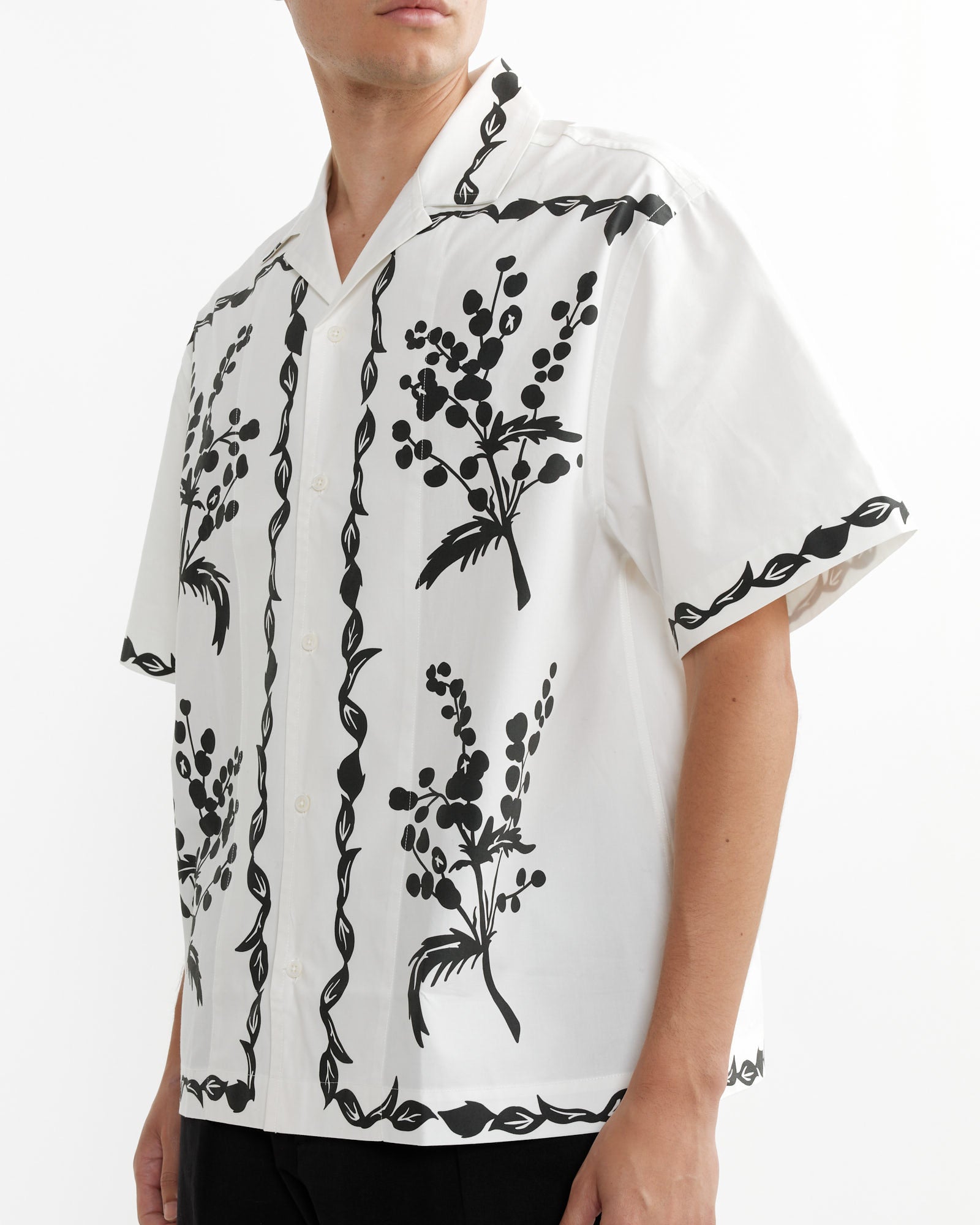 La Chemise Jean Shirt in Mimosa Frise/Black