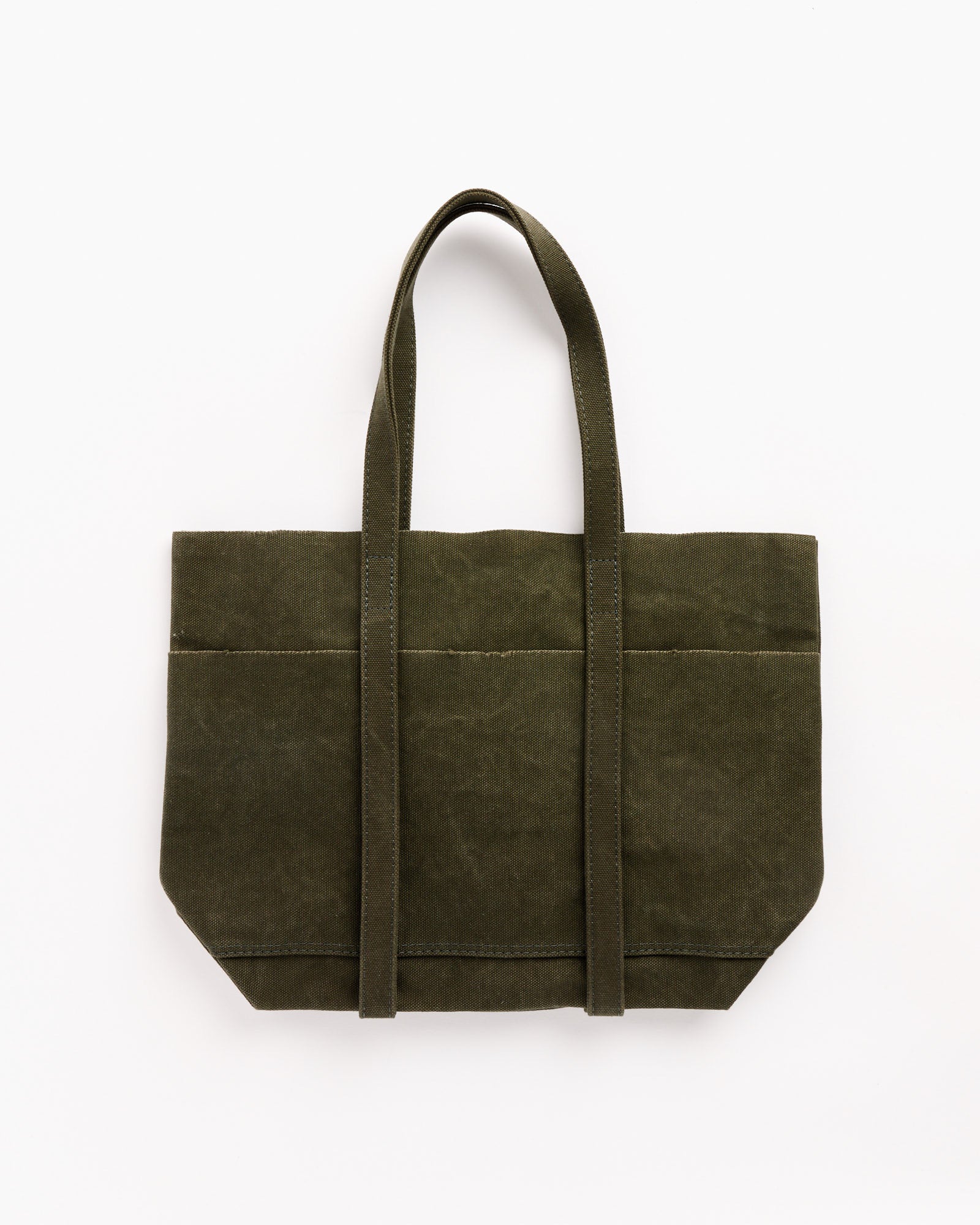 Amiacalva Washed Canvas 6 Pockets Tote Olive - Olive / S (263397)