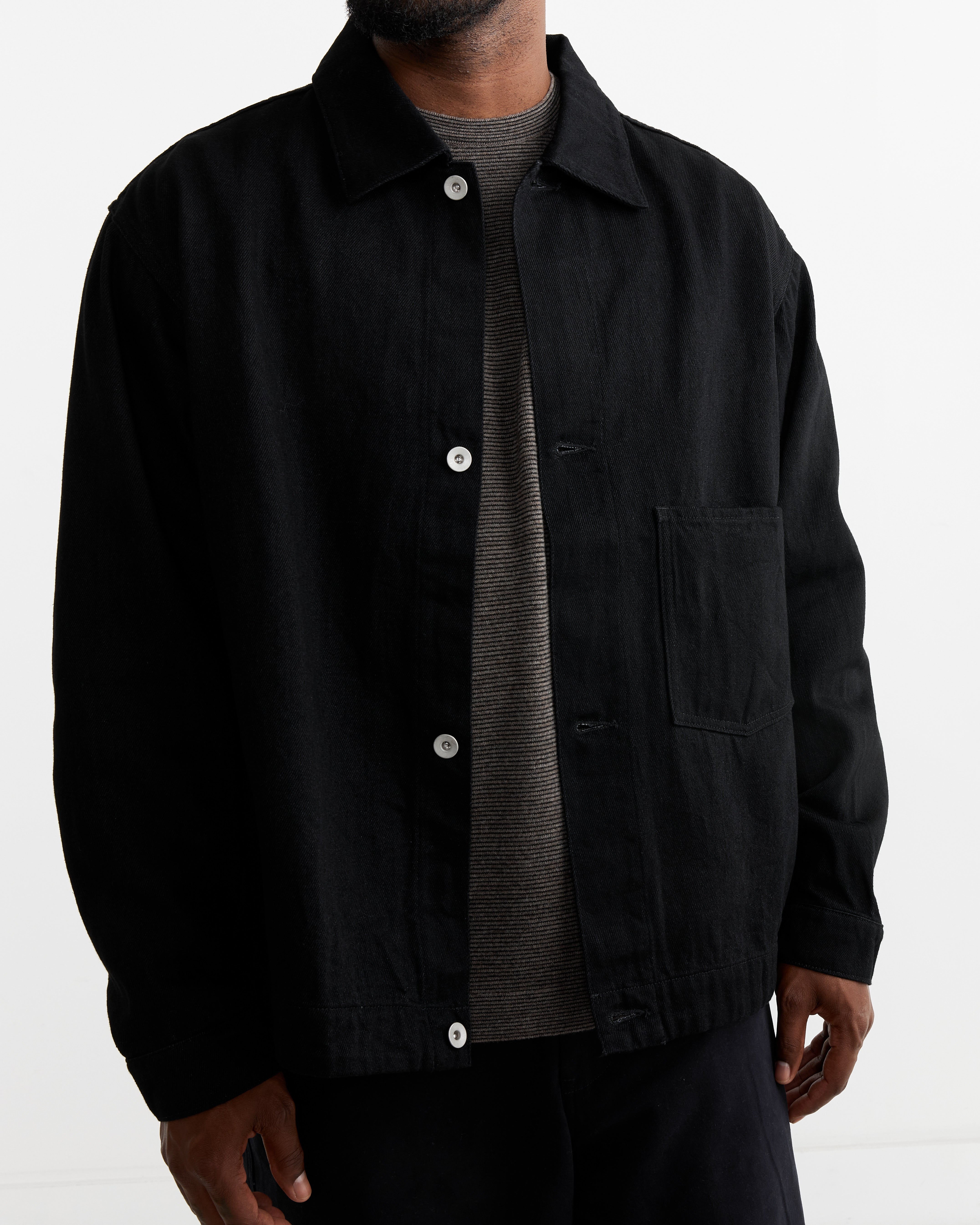 Still By Hand 12oz Denim Jacket Black - Black / 2 (263416)