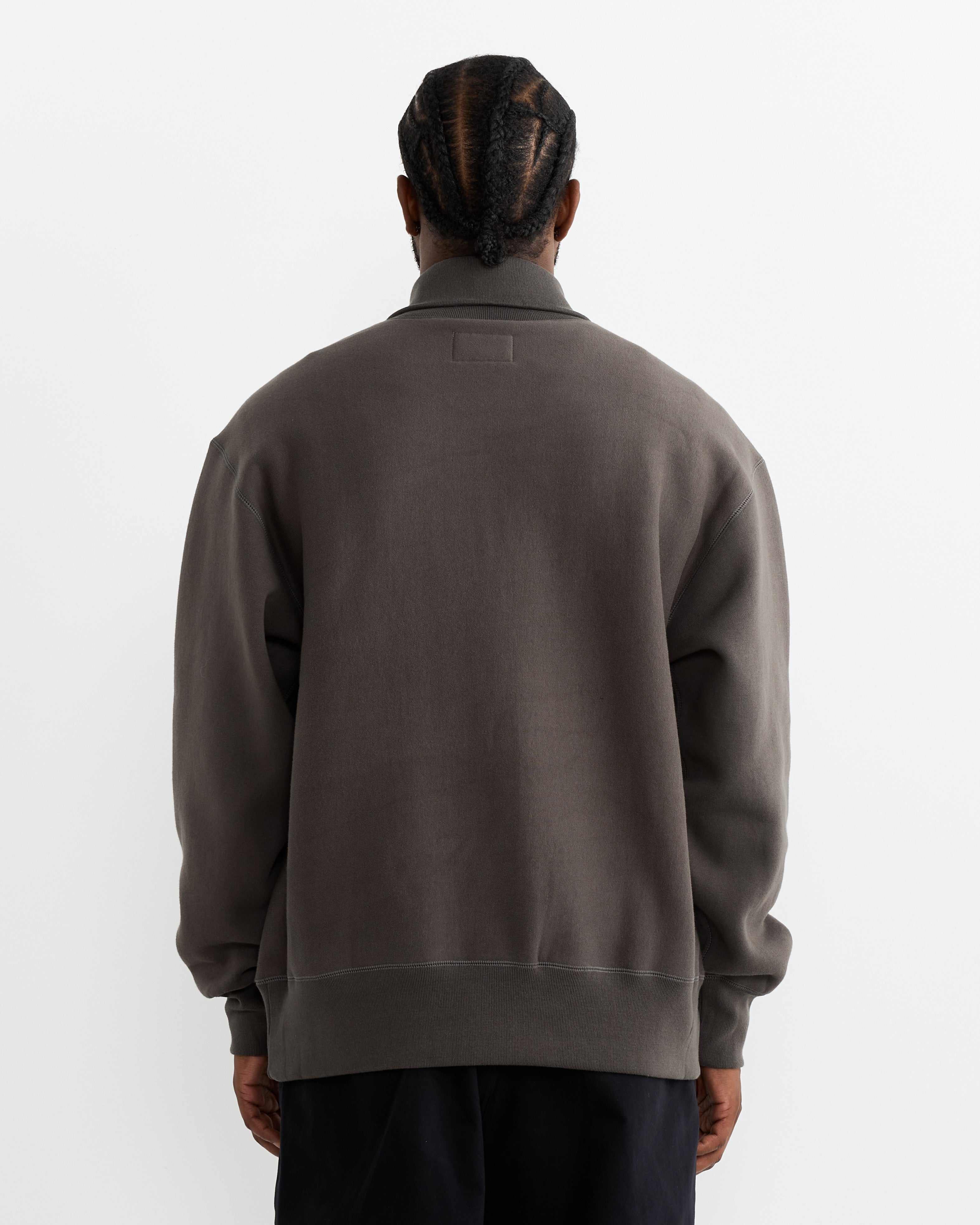 Still By Hand Zip Up Fleece Sweater Khaki Grey - Khaki Grey / 2 (263435)