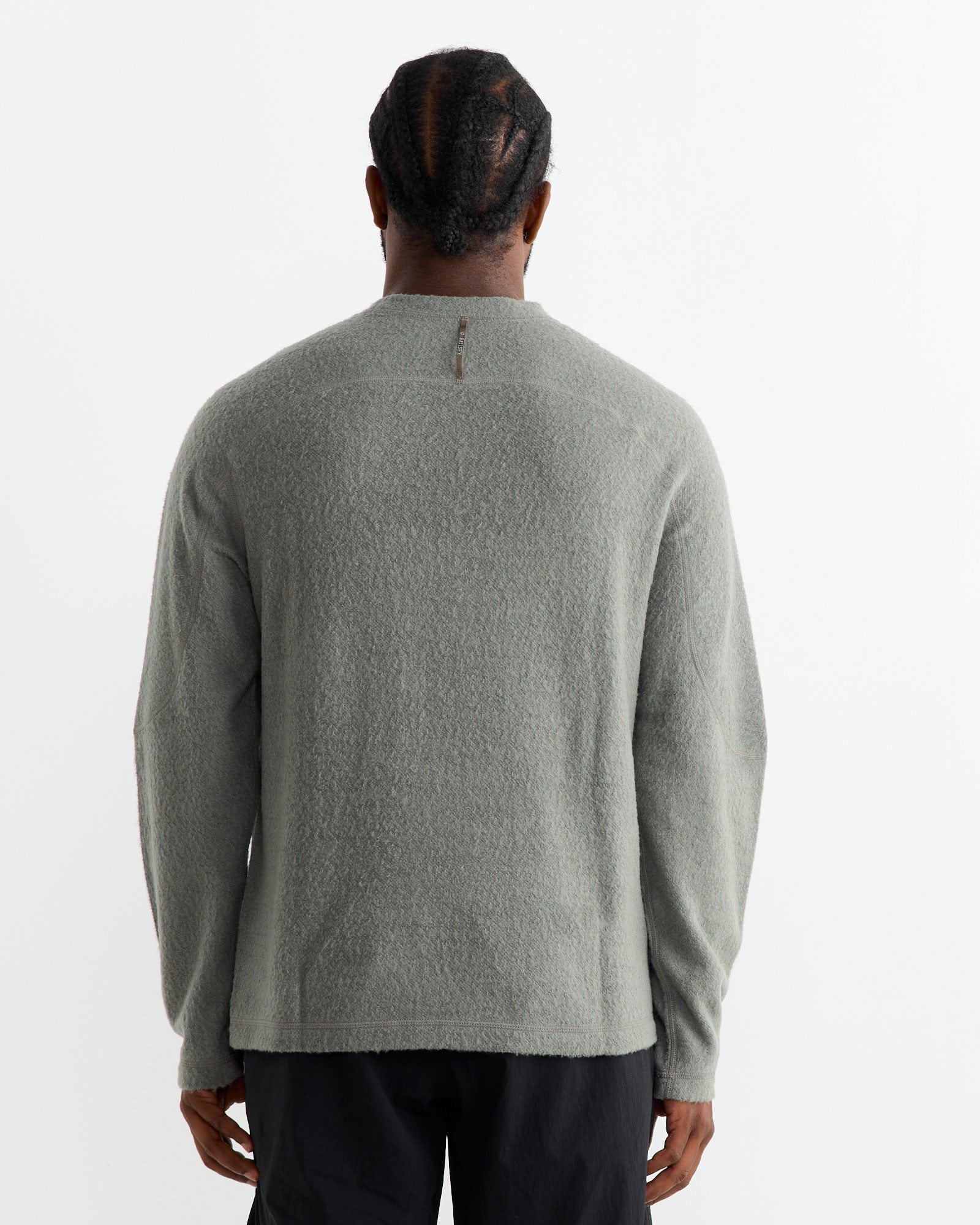 Fuzz Merino Long Tee in Vetiver