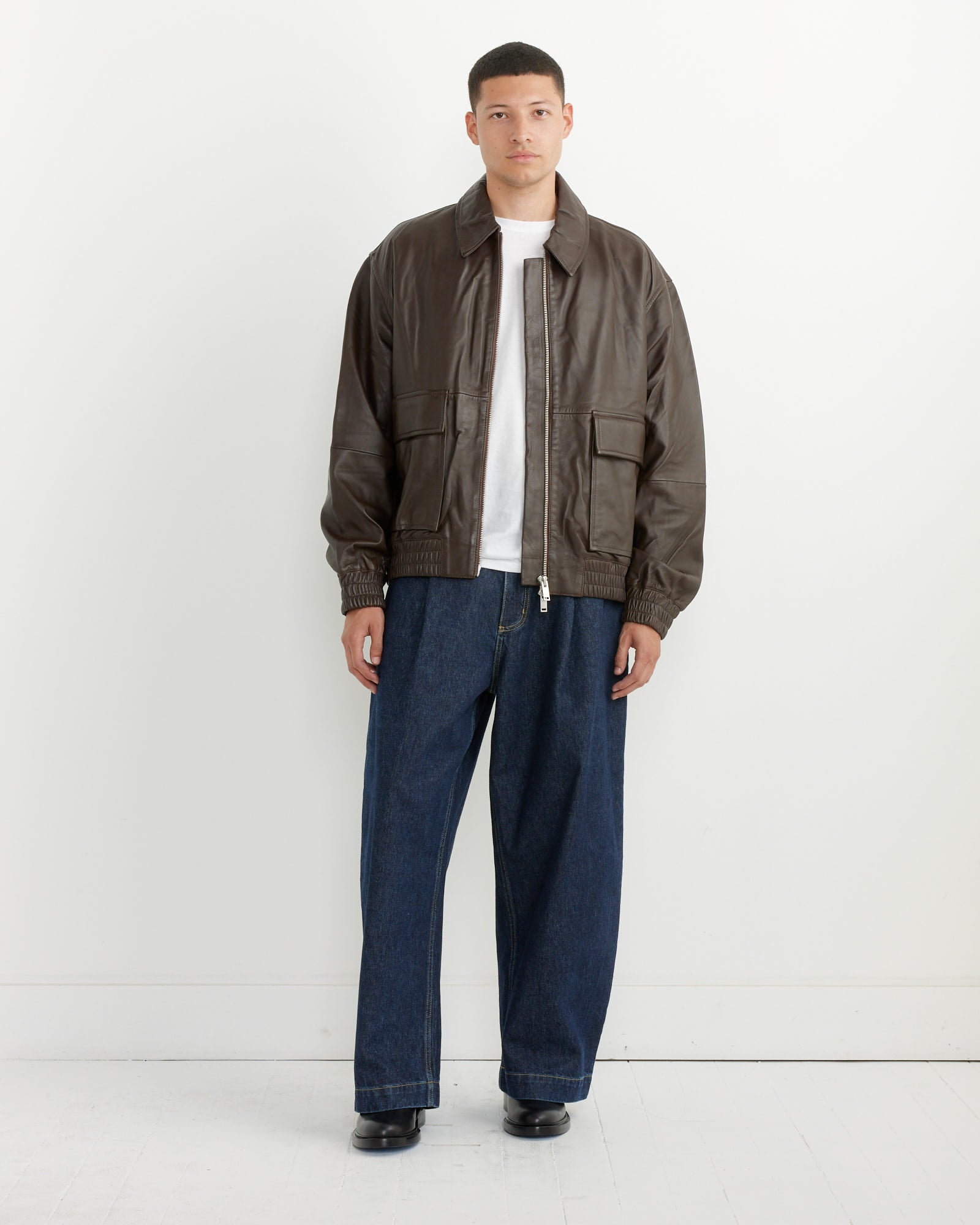 Piston Bomber Jacket in Brown