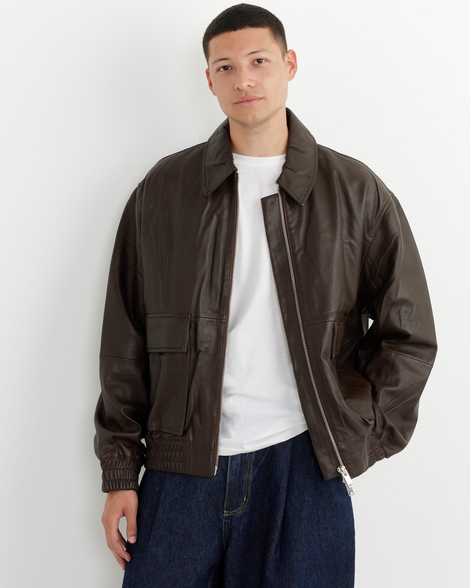 Piston Bomber Jacket in Brown