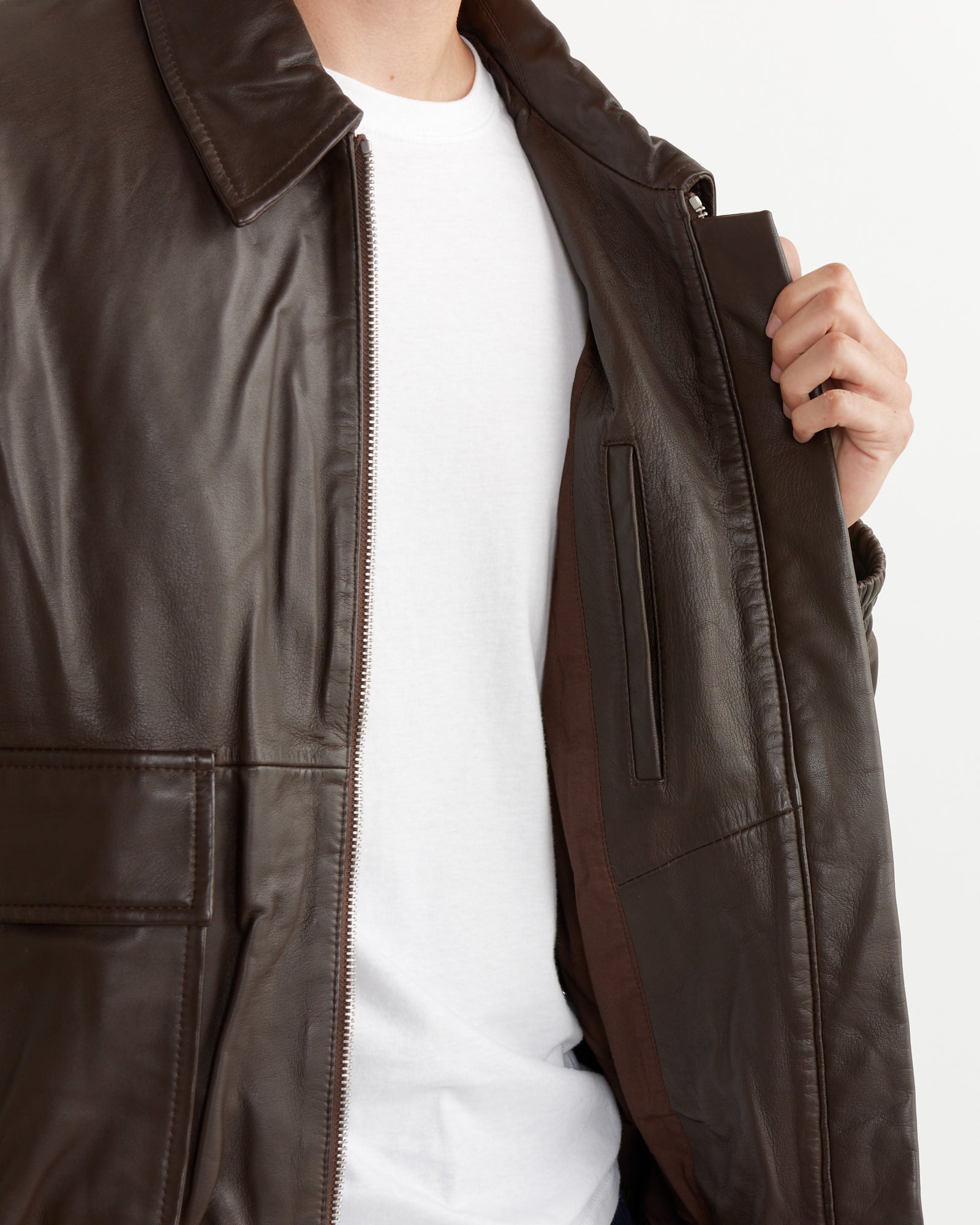 Piston Bomber Jacket in Brown