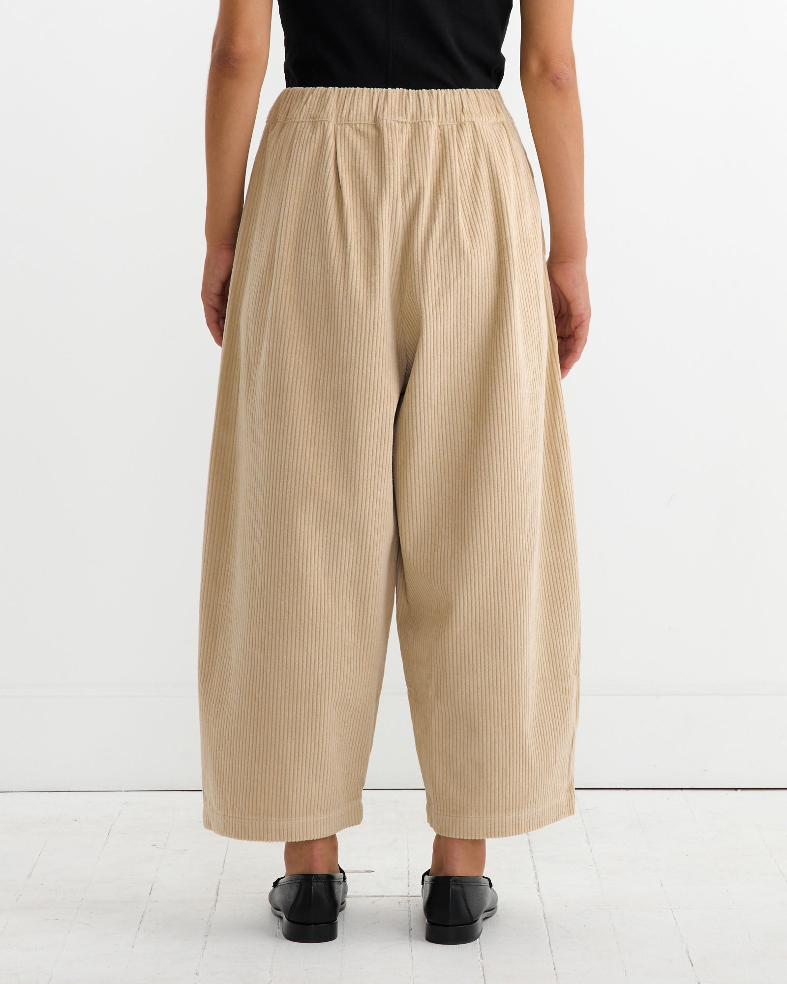 Black Crane Corduroy Wide Pant Ivory - Ivory / XS (263761)