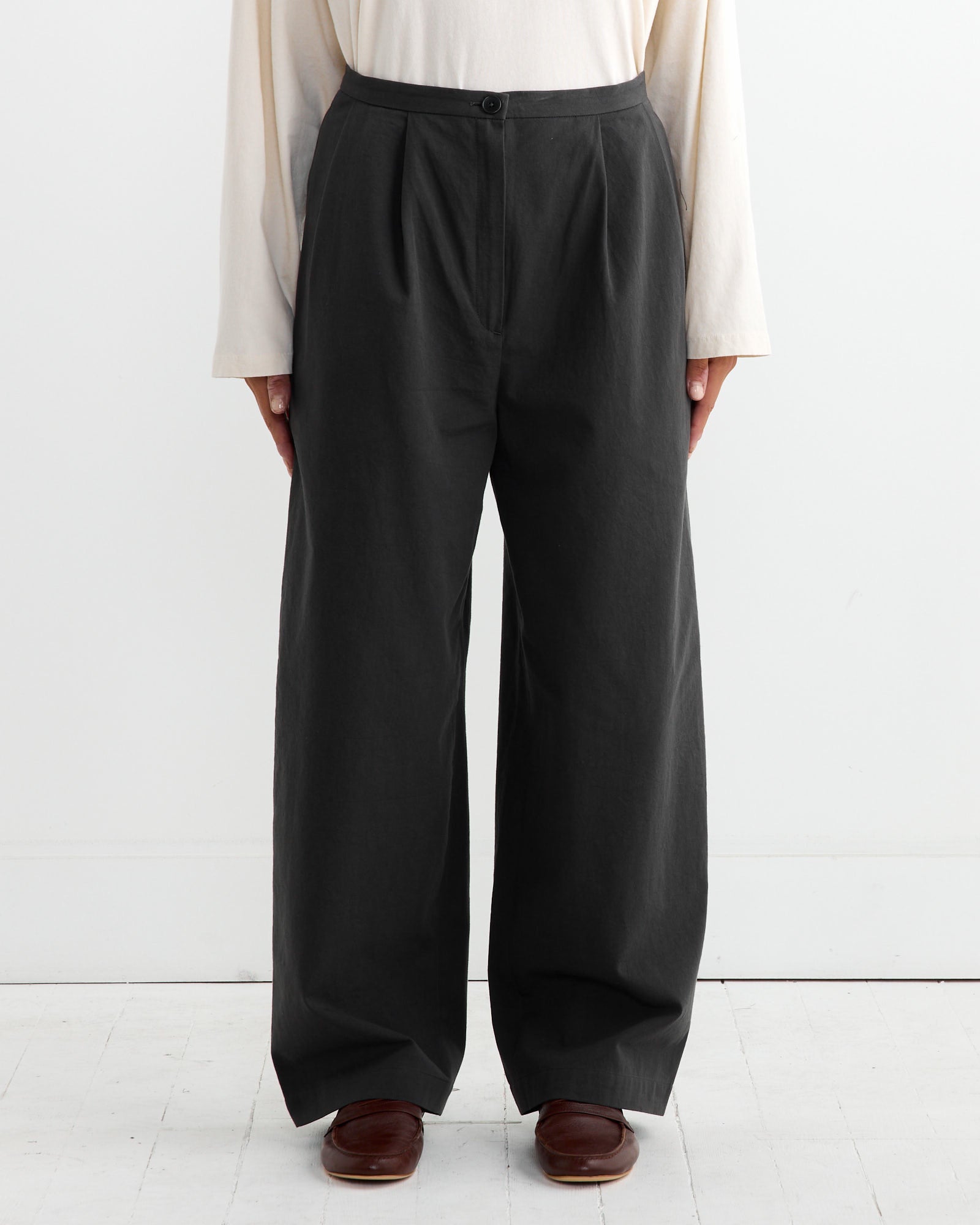 Black Crane Straight Trouser Dark Grey - Dark Grey / XS (263777)