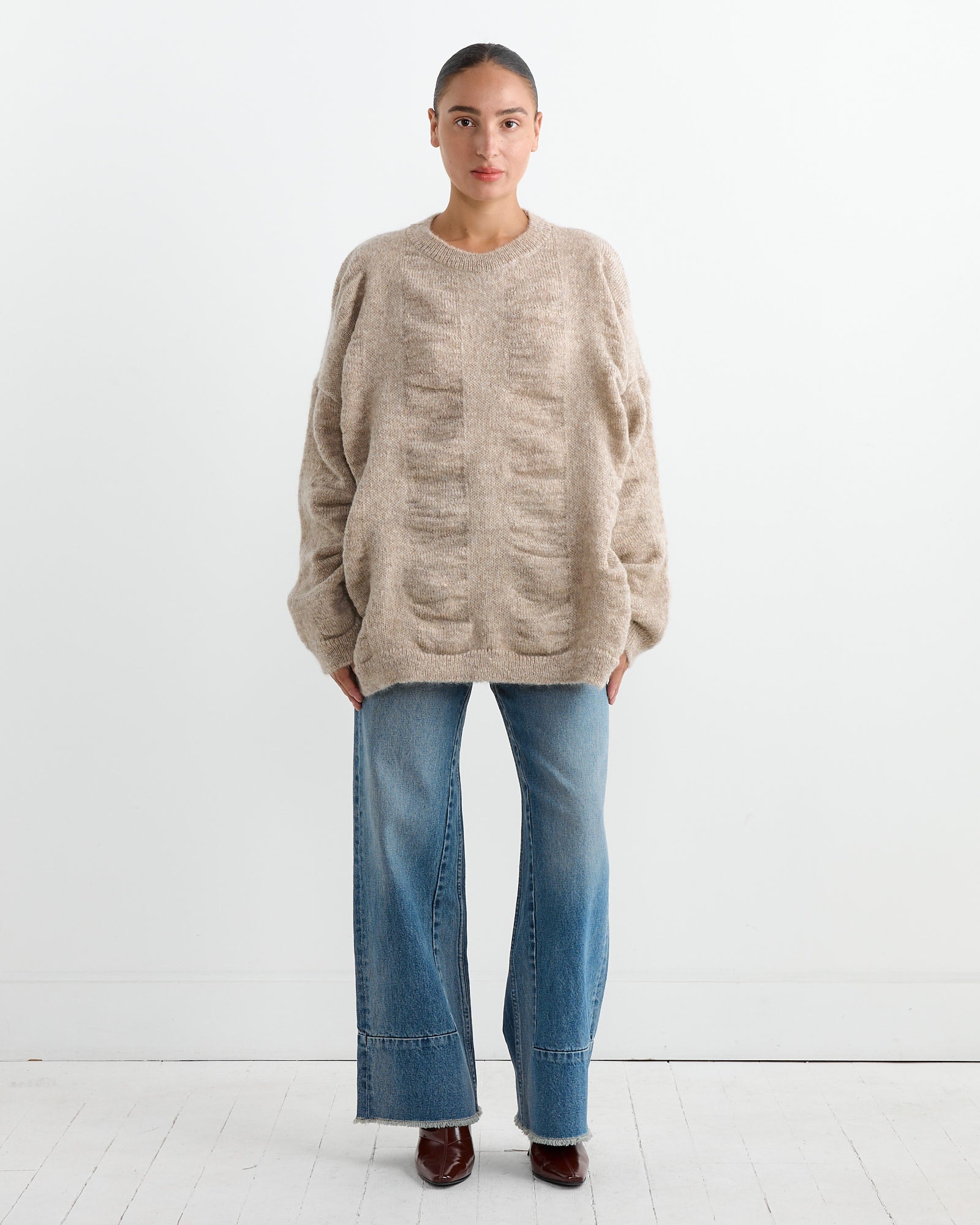 Waterfall Sweater in Natural