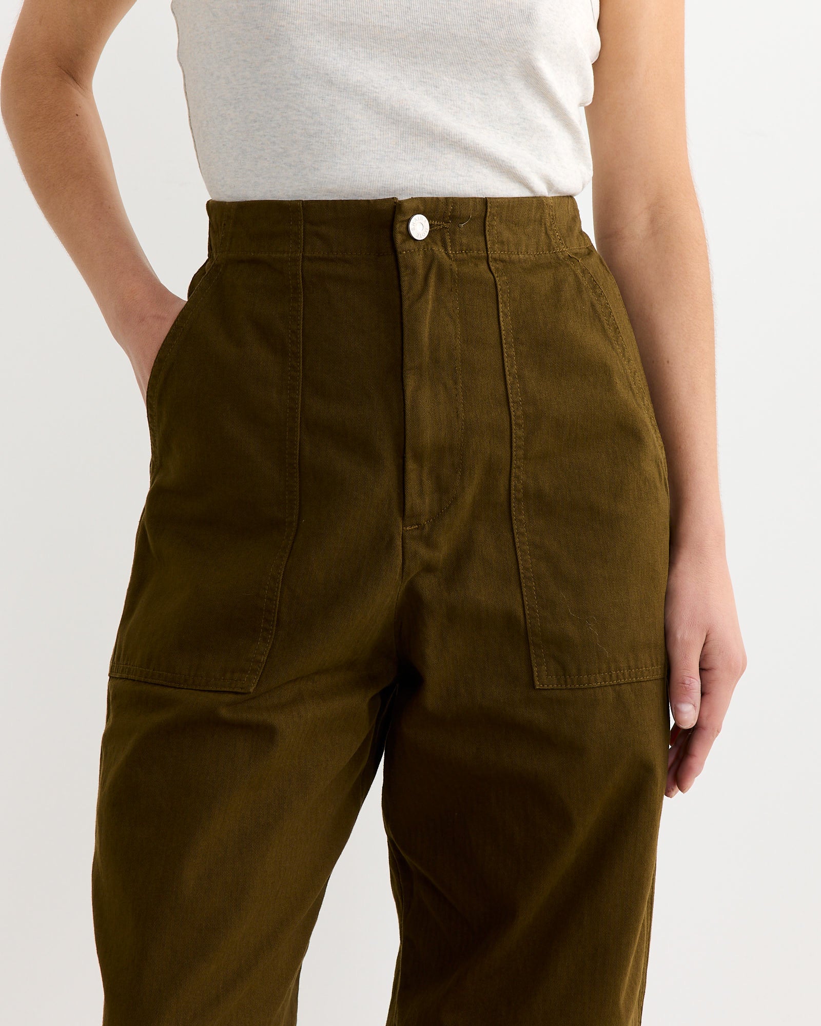 Shaina Mote Painter Pant Dark Olive - Dark Olive / S (263920)