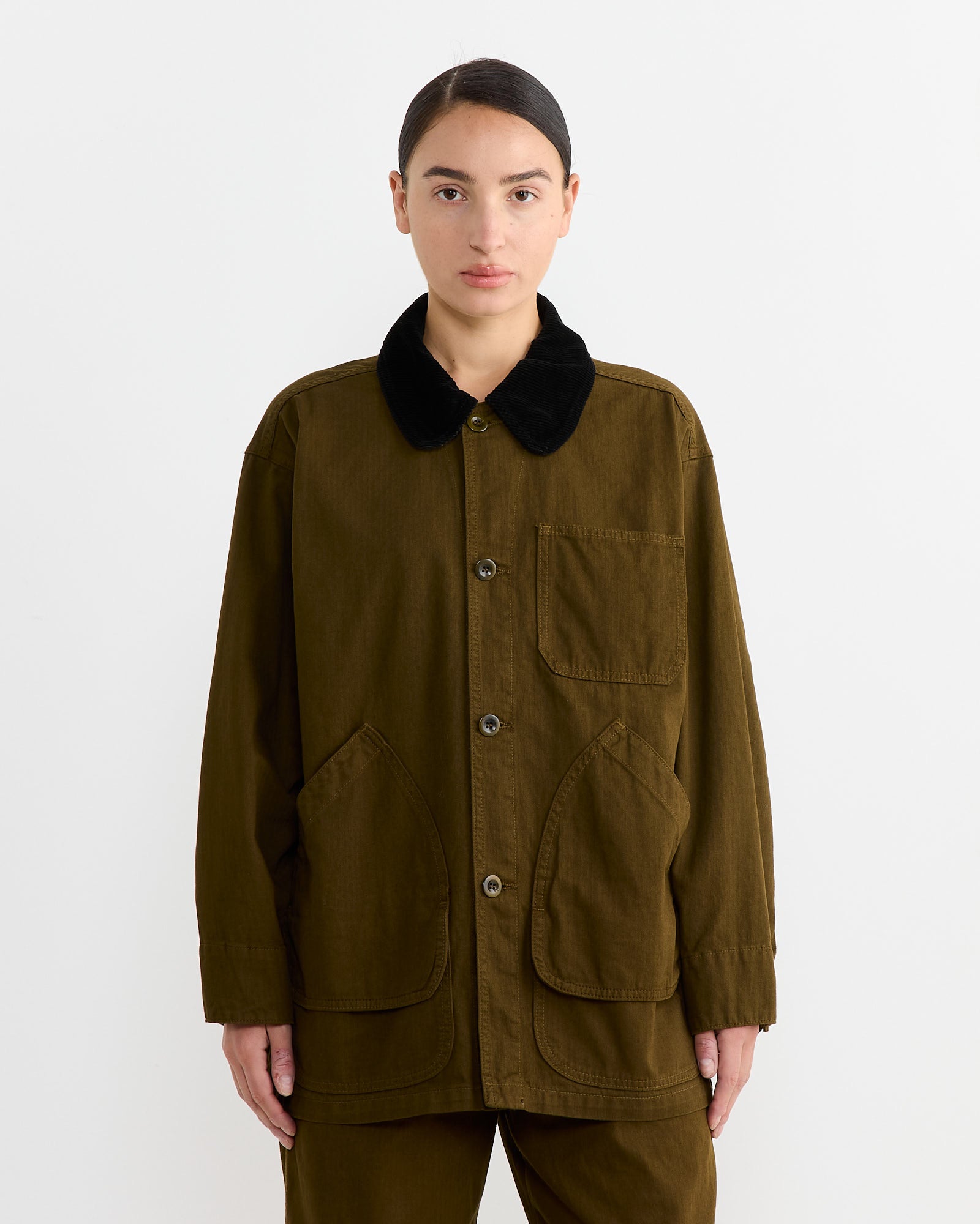 Shaina Mote Painter Coat Dark Olive - Dark Olive / S (263939)