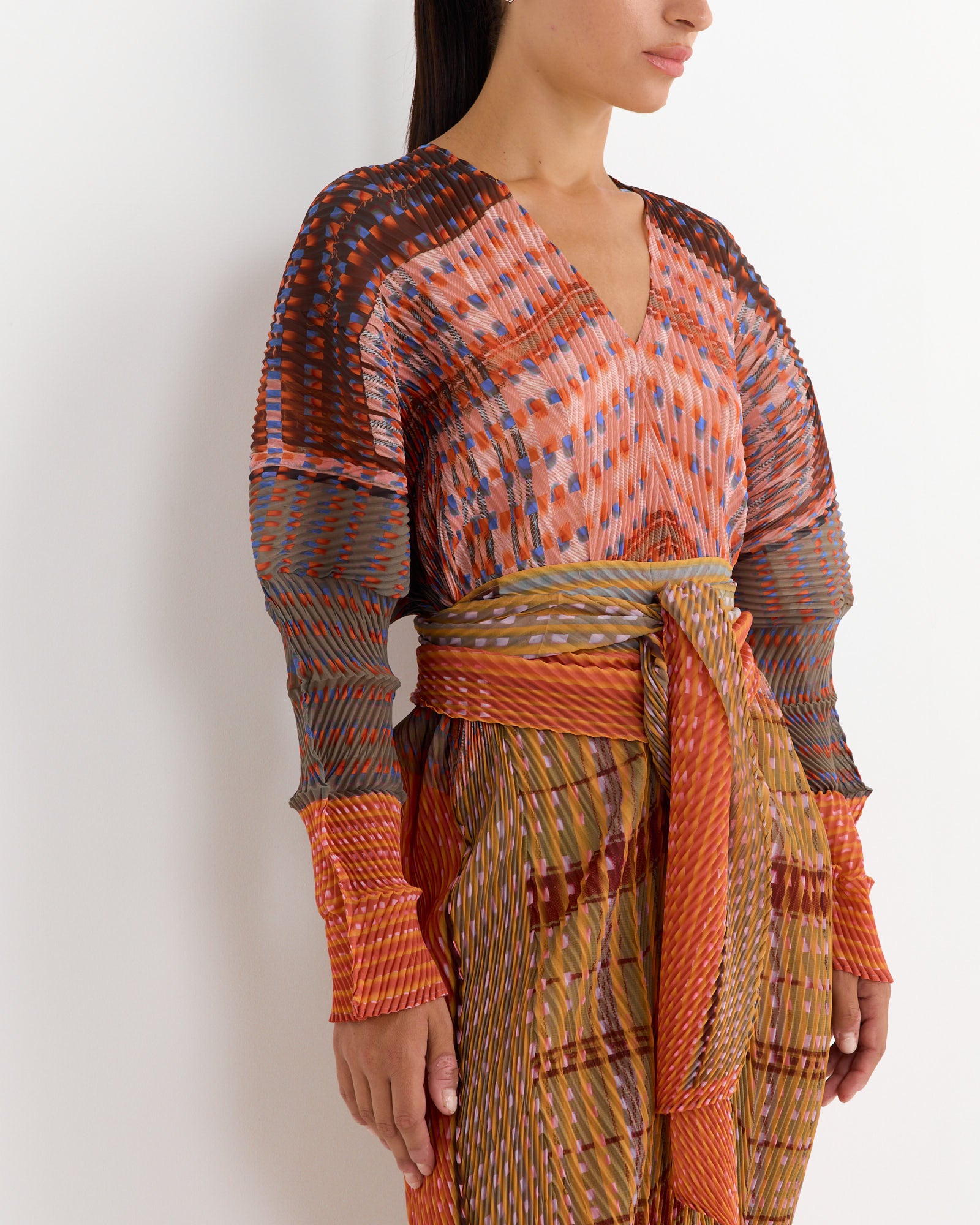 Sue Hand Pleated Kaftan in Elias