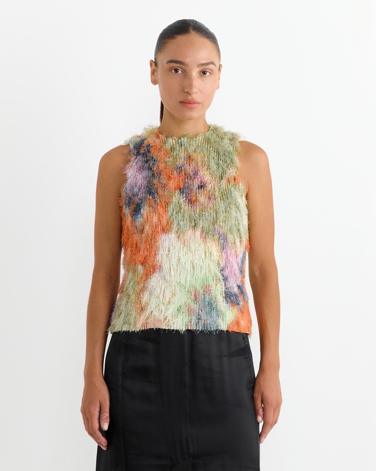 Julia Heuer Thelma Pleated Furry Top - Gundula - OS - Default Title (263978)