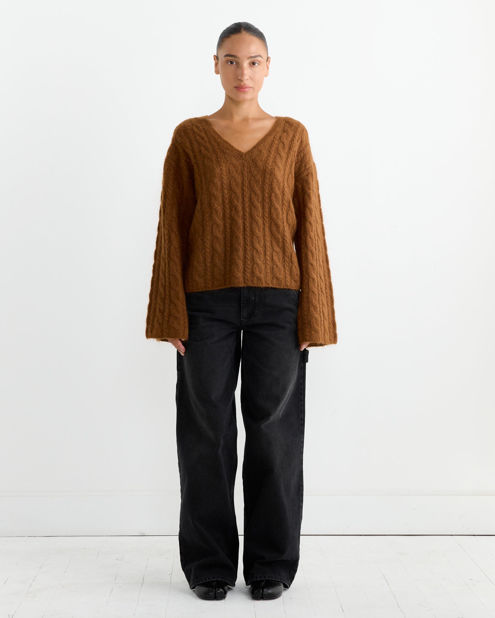 By Malene Birger Cimone Knit Bison - Bison / XS (263985)