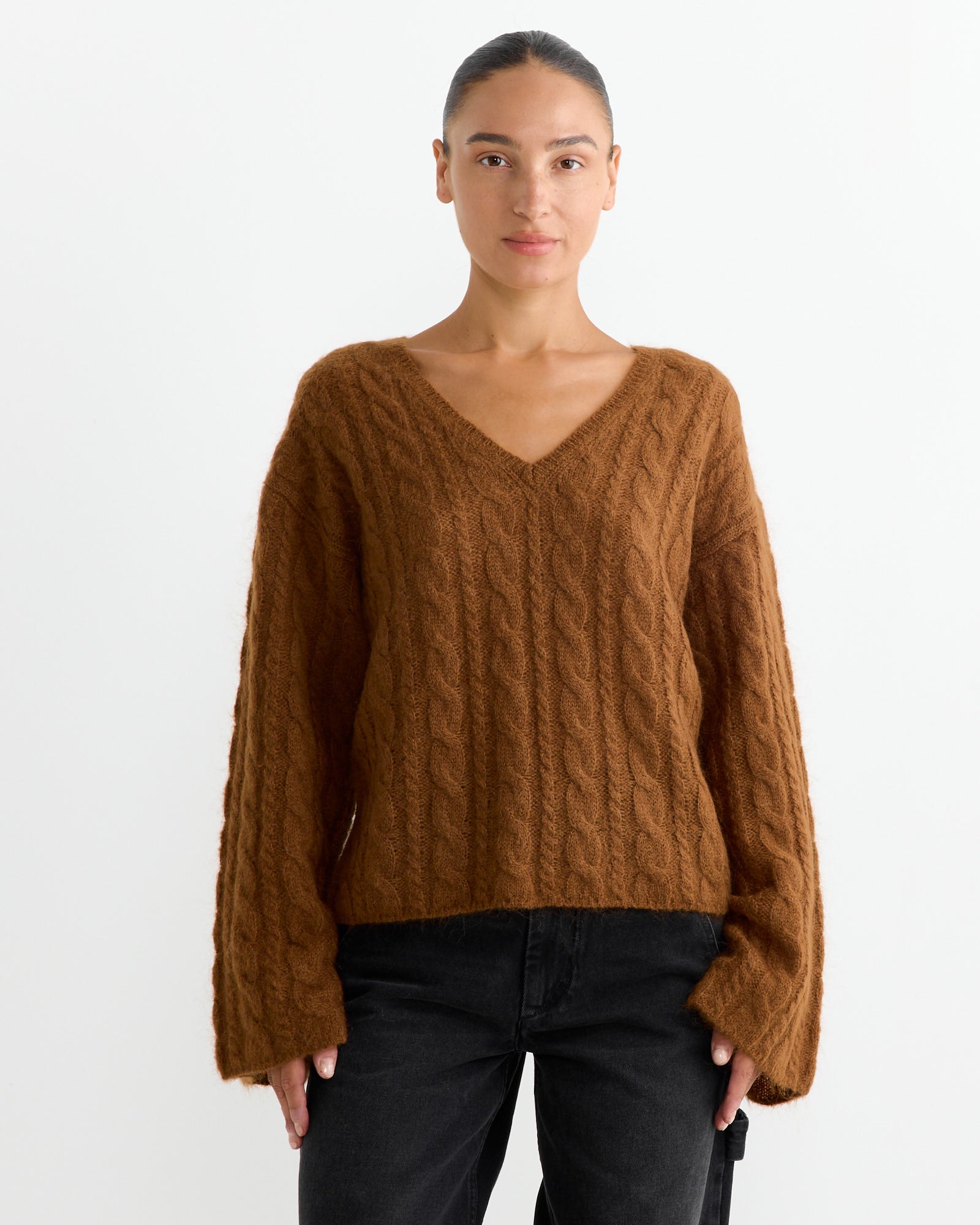 By Malene Birger Cimone Knit Bison - Bison / XS (263985)