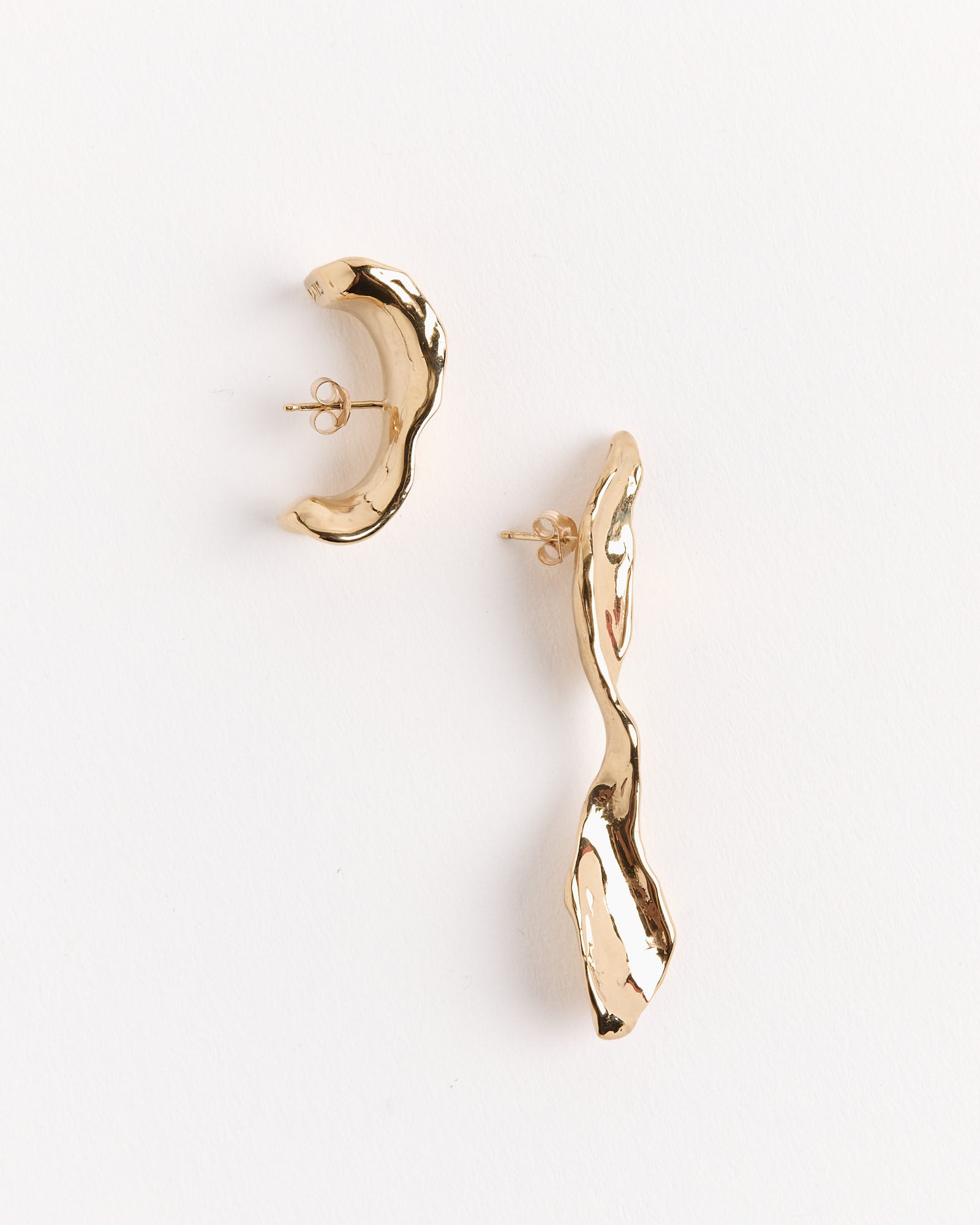 Calamari Set Earrings in Gold Plated Bronze - Default Title (264011)