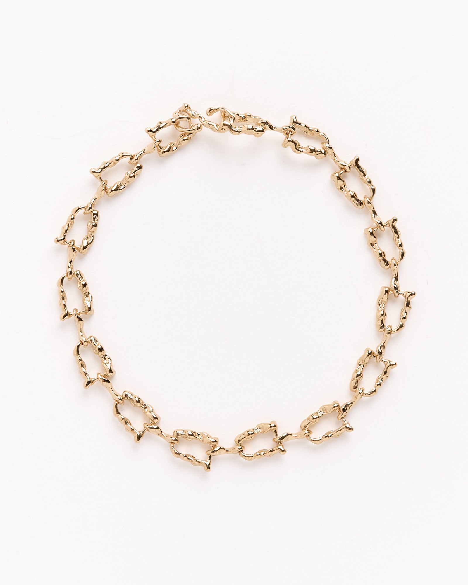 Lava Link Necklace in Gold Plated Bronze - Default Title (264018)