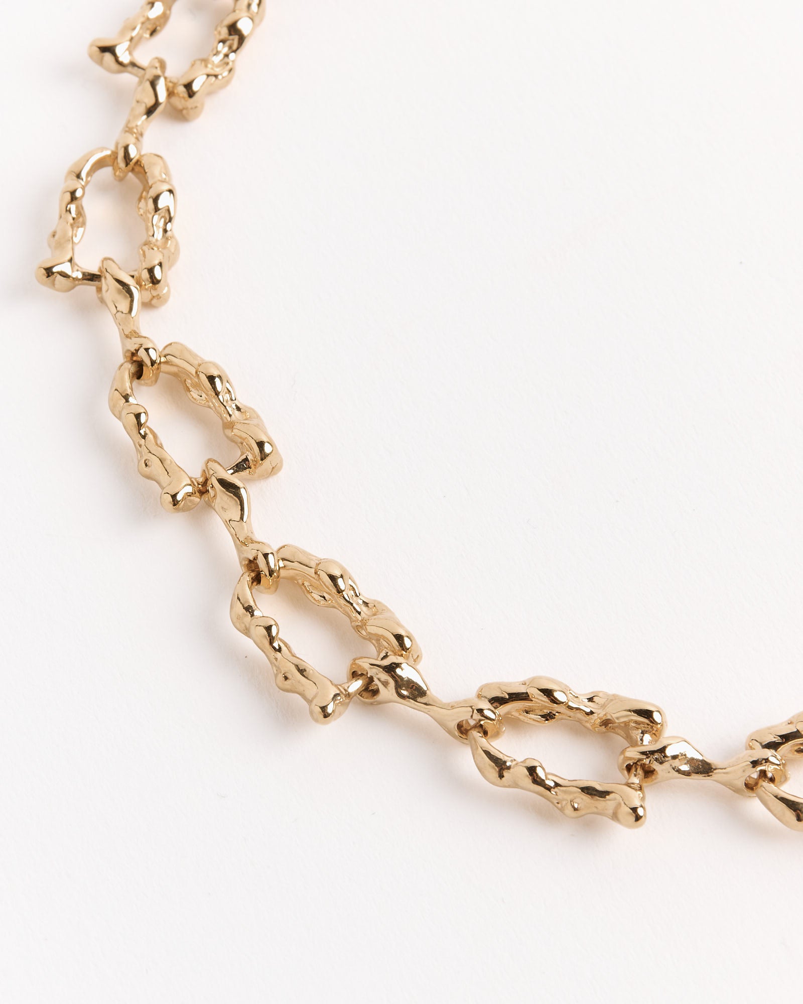 Lava Link Necklace in Gold Plated Bronze