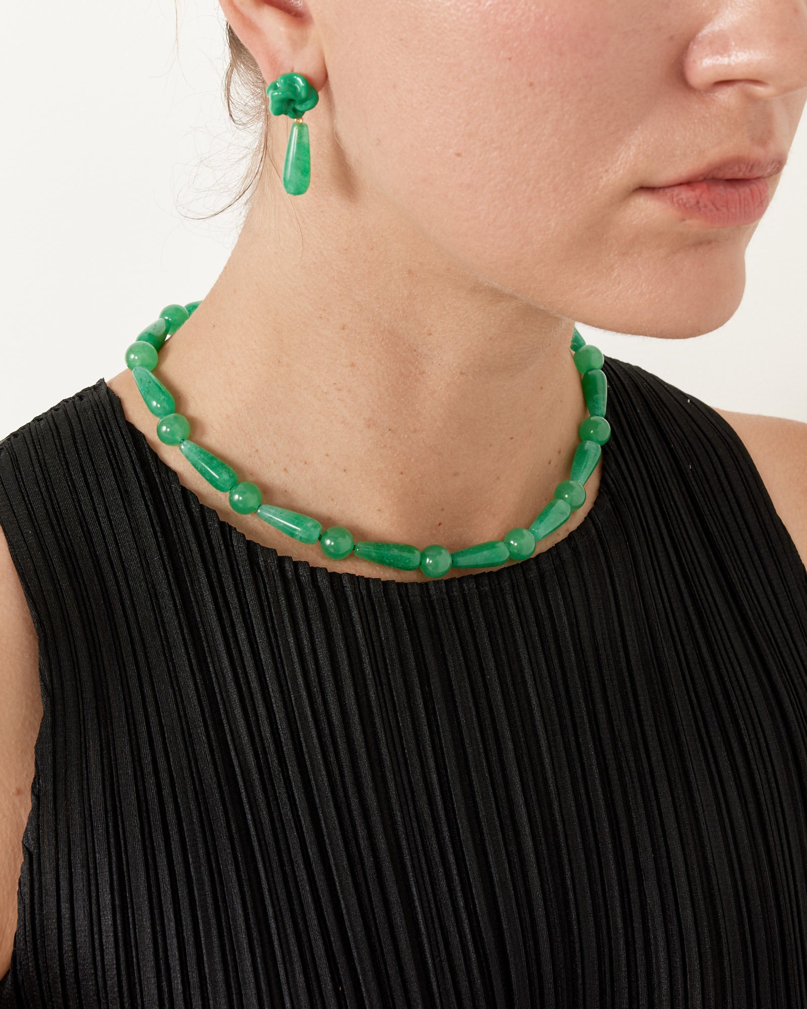 Green Bead Necklace - Default Title (264056)