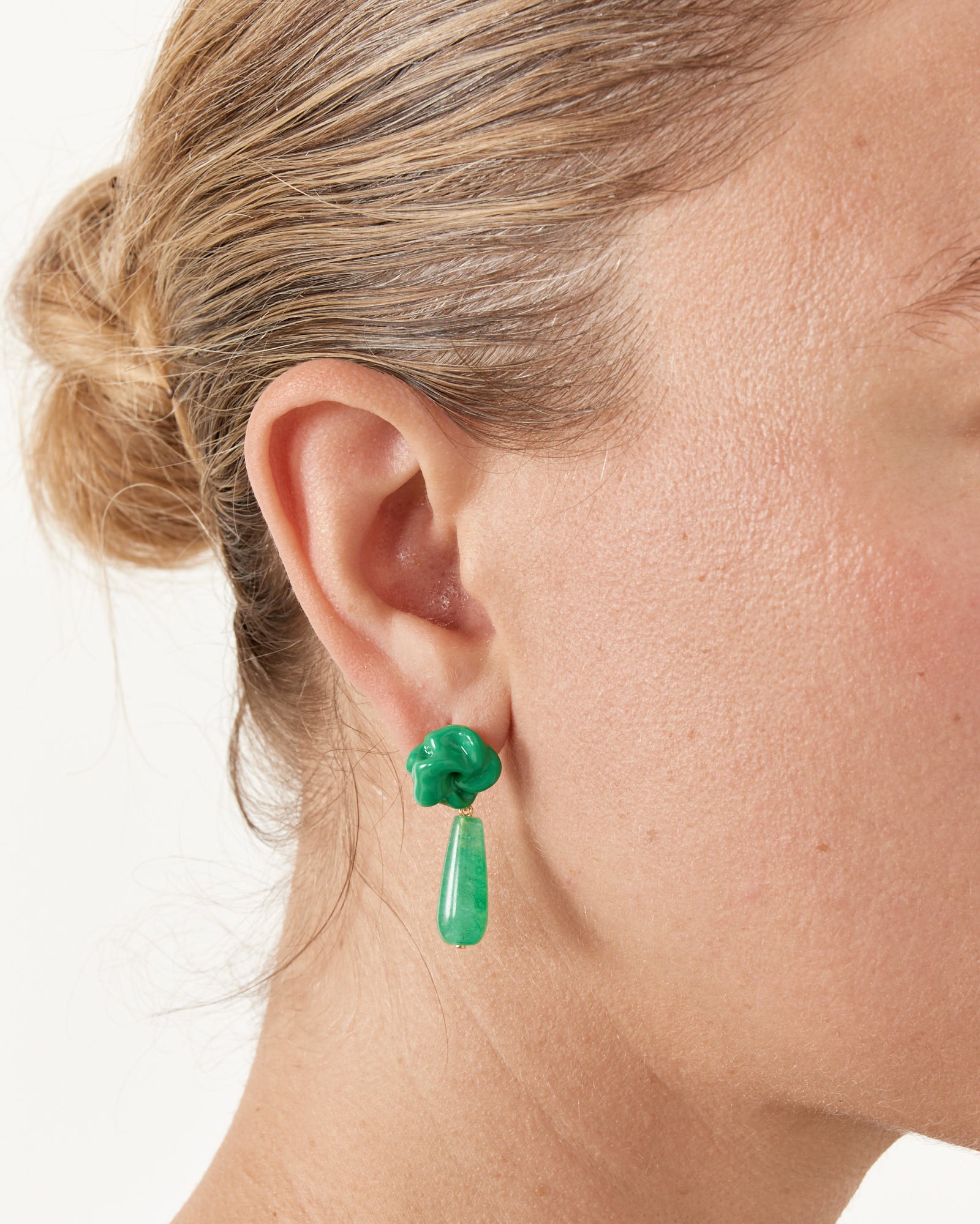 Green Bead Earrings - Default Title (264057)