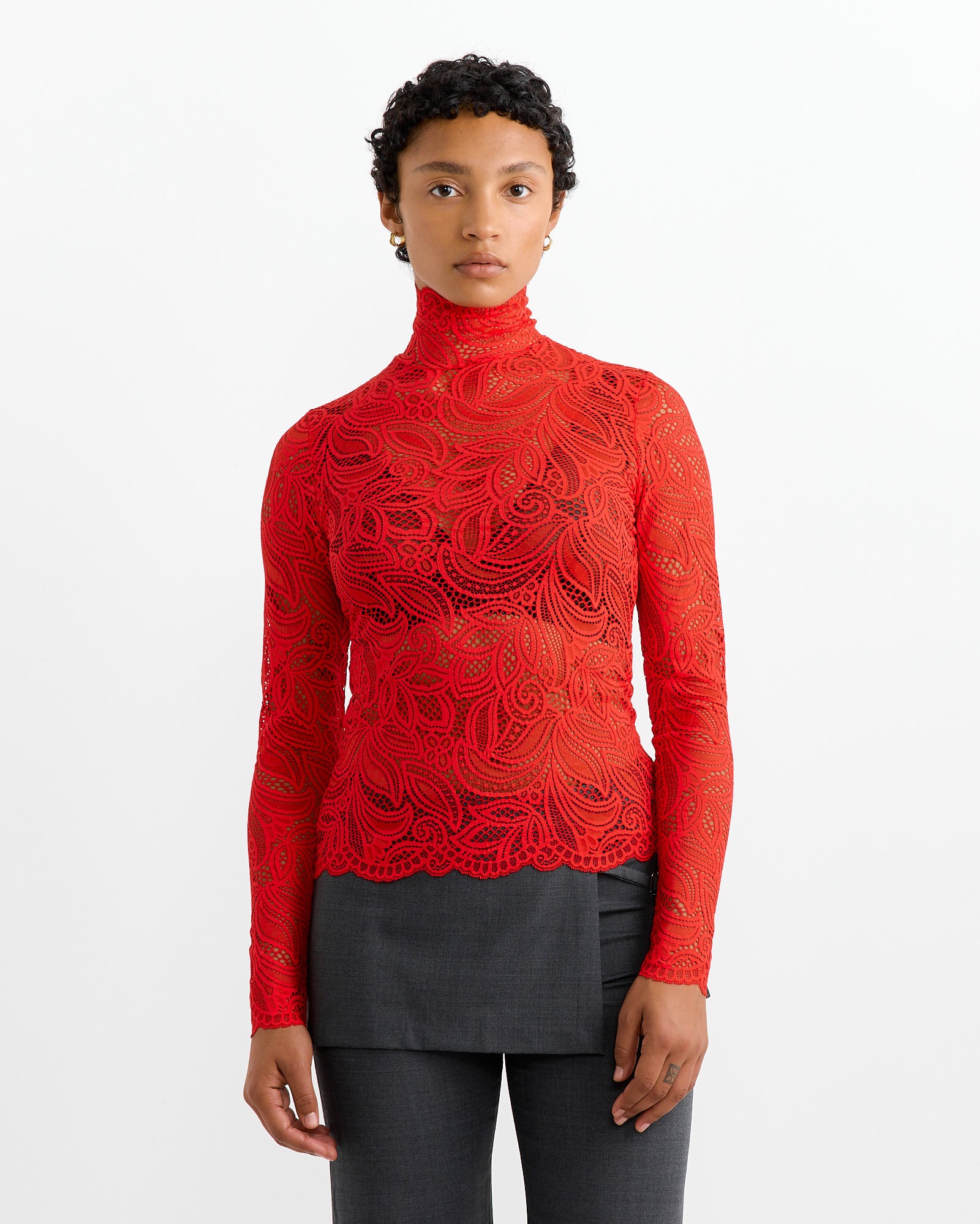 Rodin Blouse in Red