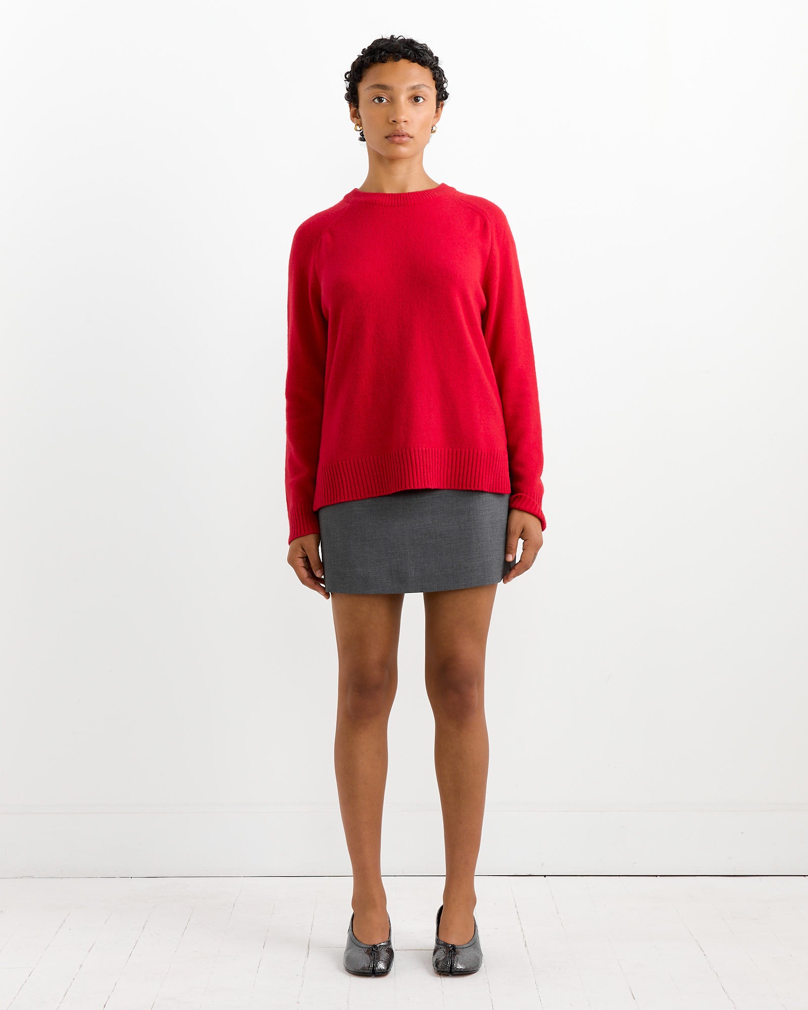 Mijeong Park Cashmere Blend Crewneck Red - Red / S (264247)