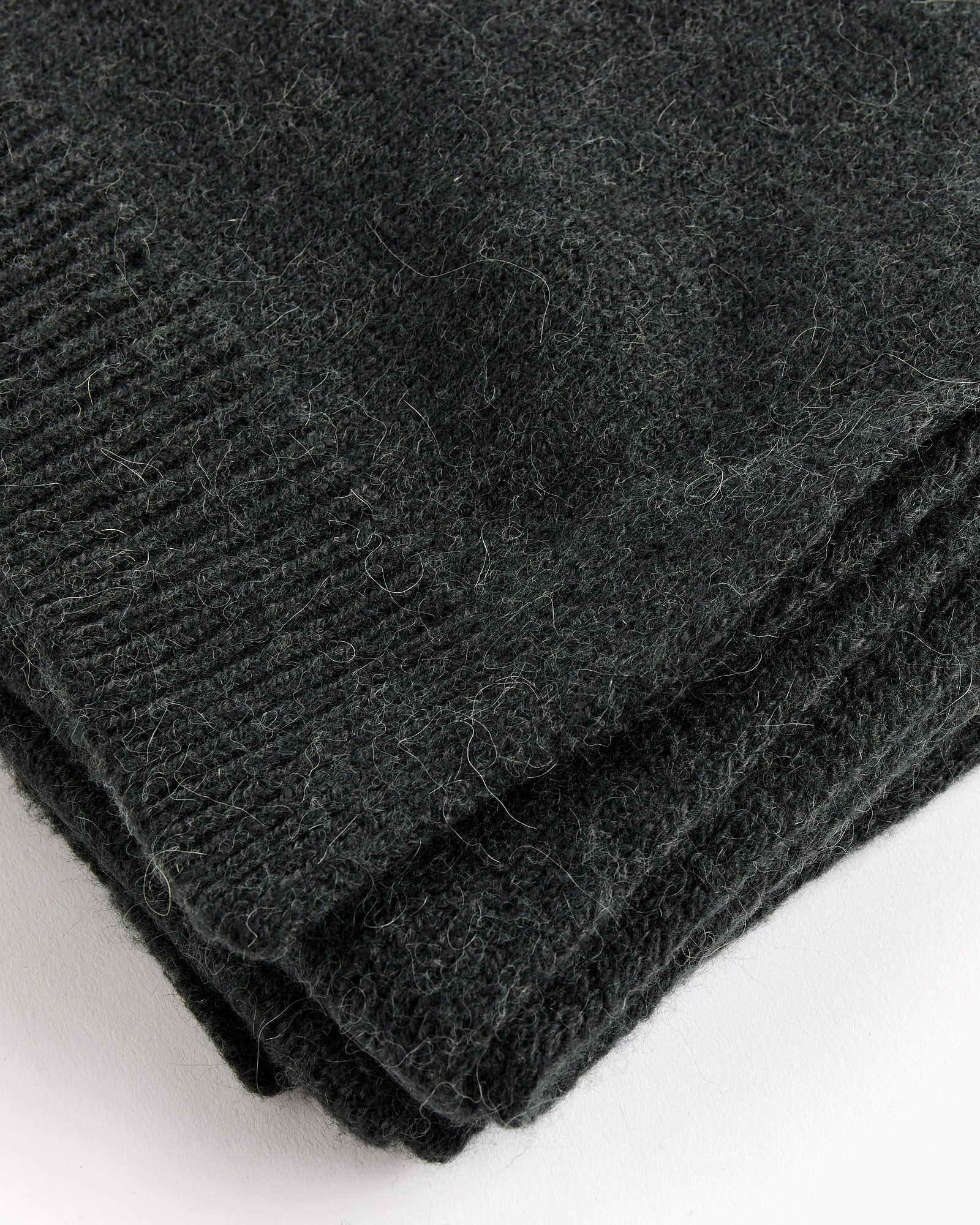 Mijeong Park Alpaca Blend Knit Scarf - Charcoal - Default Title (264266)