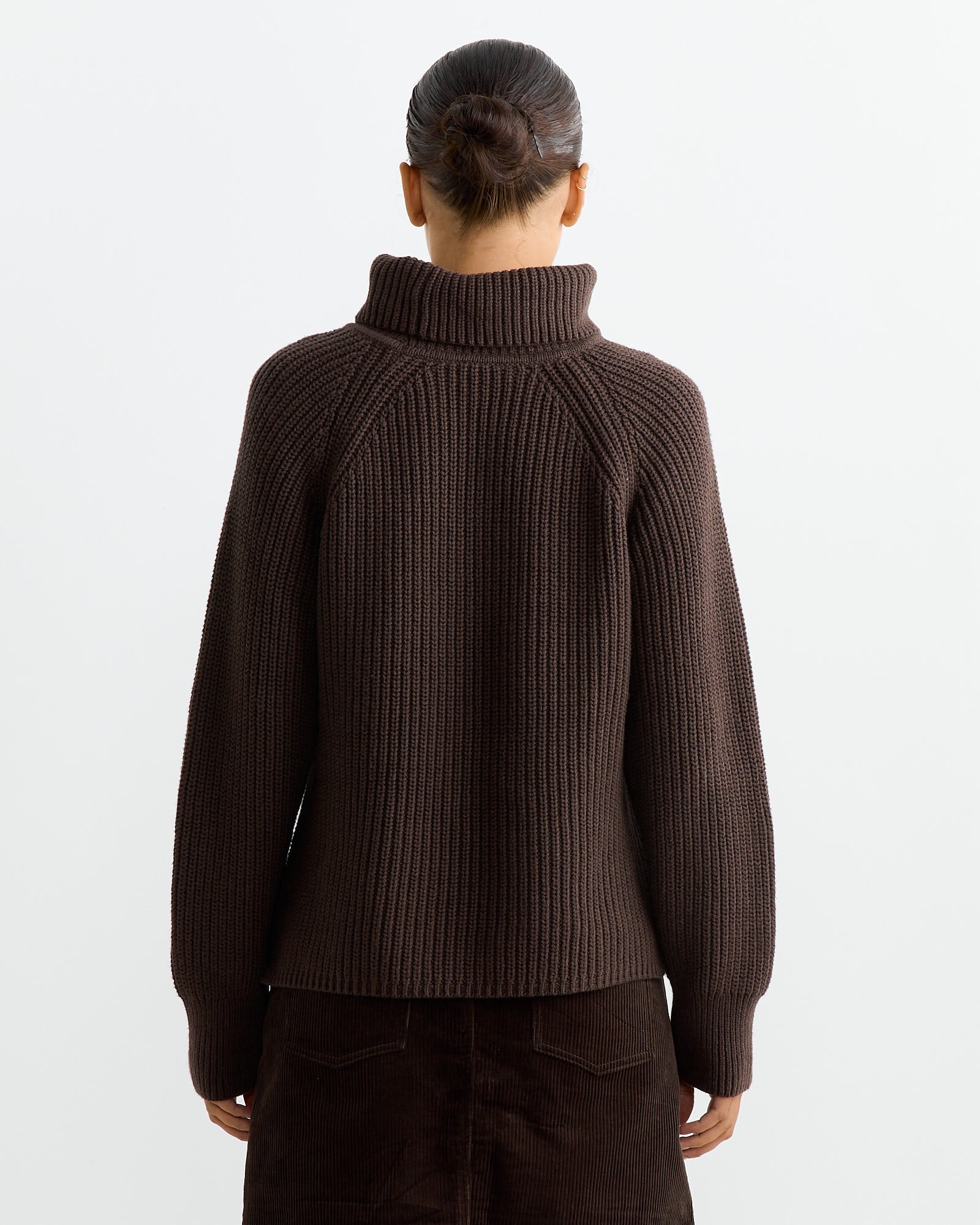 Alex Mill Chelsea Turtleneck Chocolate - Chocolate / S (264334)