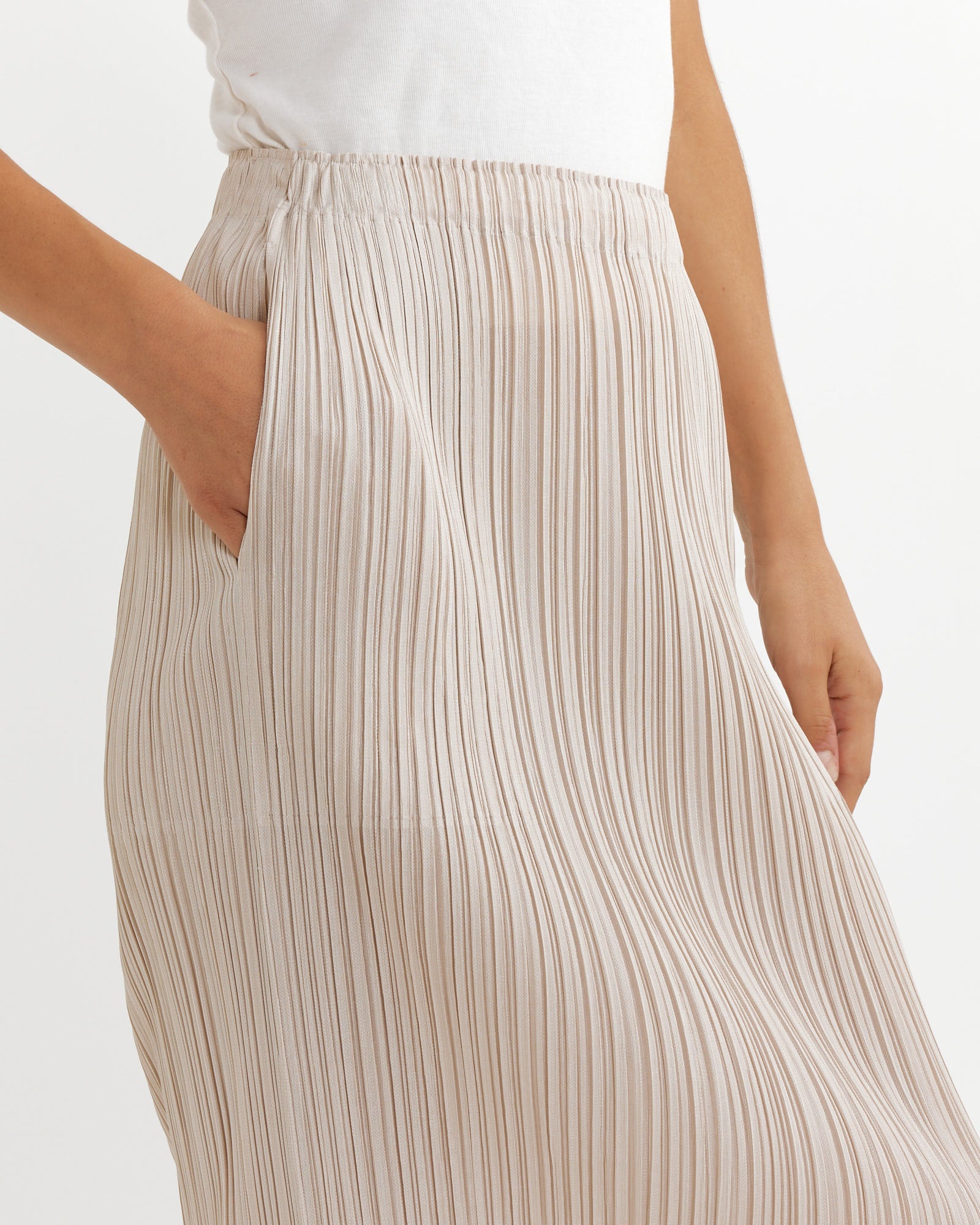 Issey Miyake Pleats Please Thicker Bottoms 1 Light Beige - Light Beige / 3 (264339)