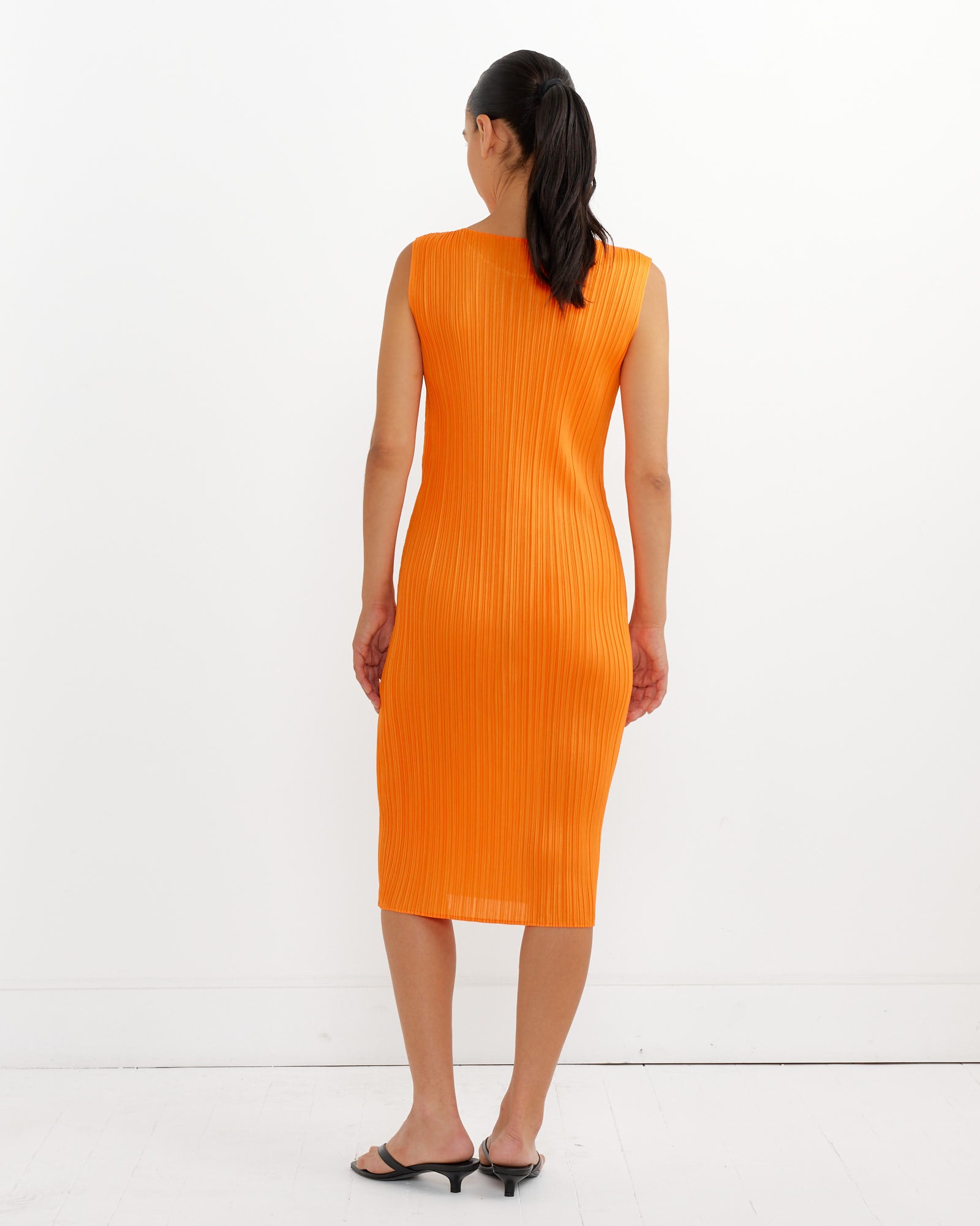 Pleats Please MC July Dress in Orange