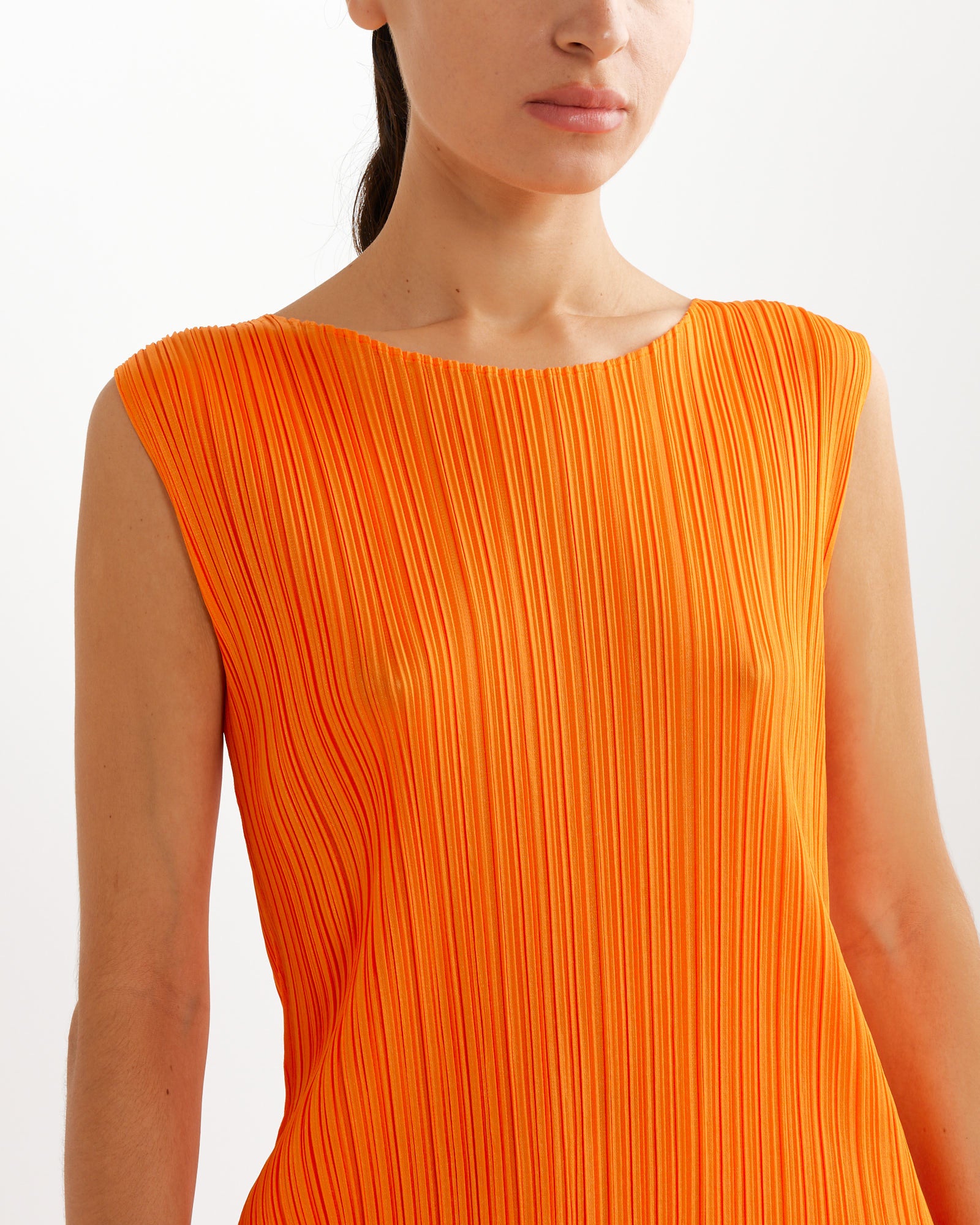 Pleats Please MC July Dress in Orange