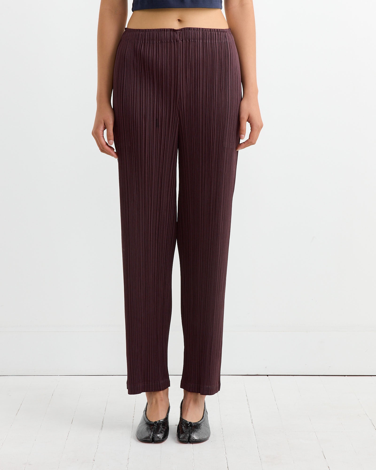 Issey Miyake Pleats Please MC Sept Pant Dark Brown - Dark Brown / 5 (264349)